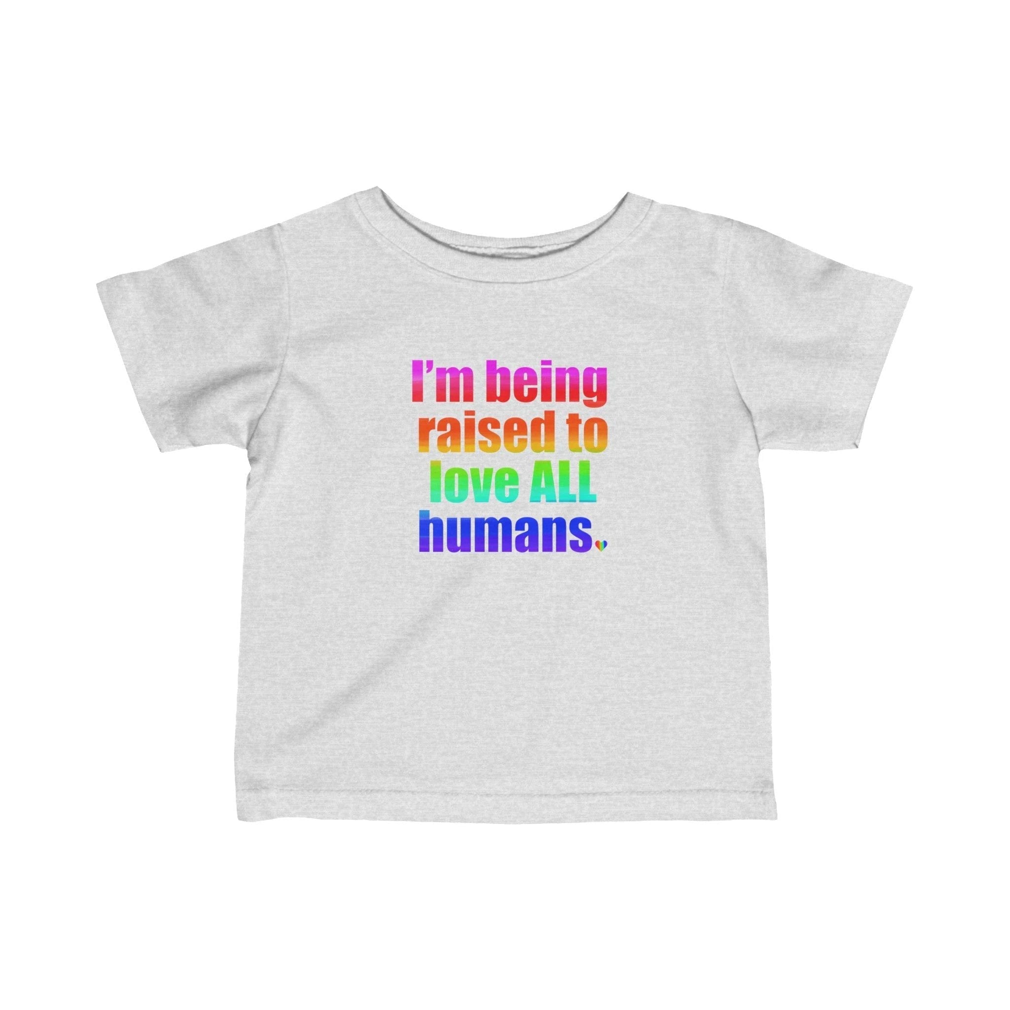Bespattered Facade Love All Humans Infant Fine Jersey Tee by Bespattered Facade
