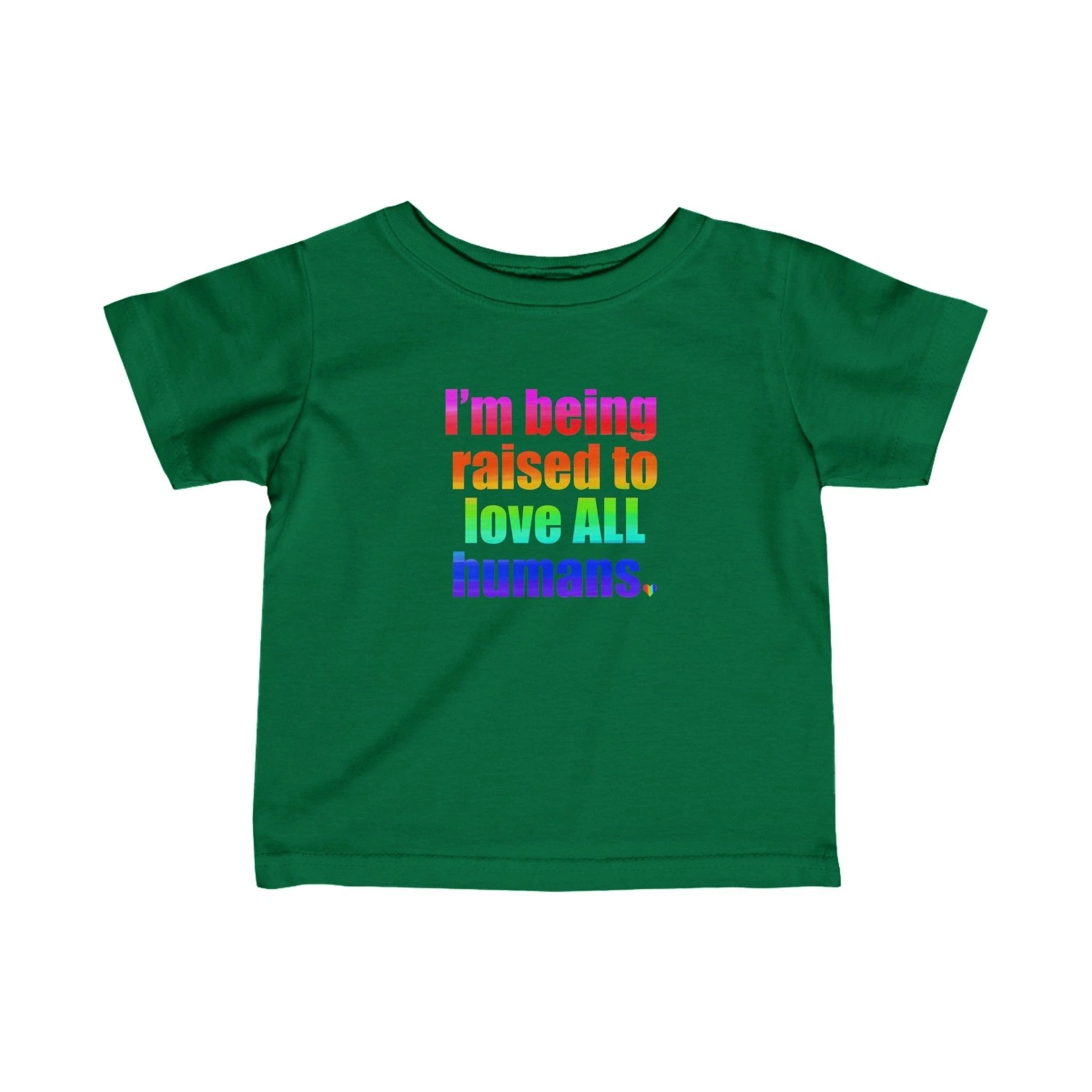 Bespattered Facade Love All Humans Infant Fine Jersey Tee by Bespattered Facade