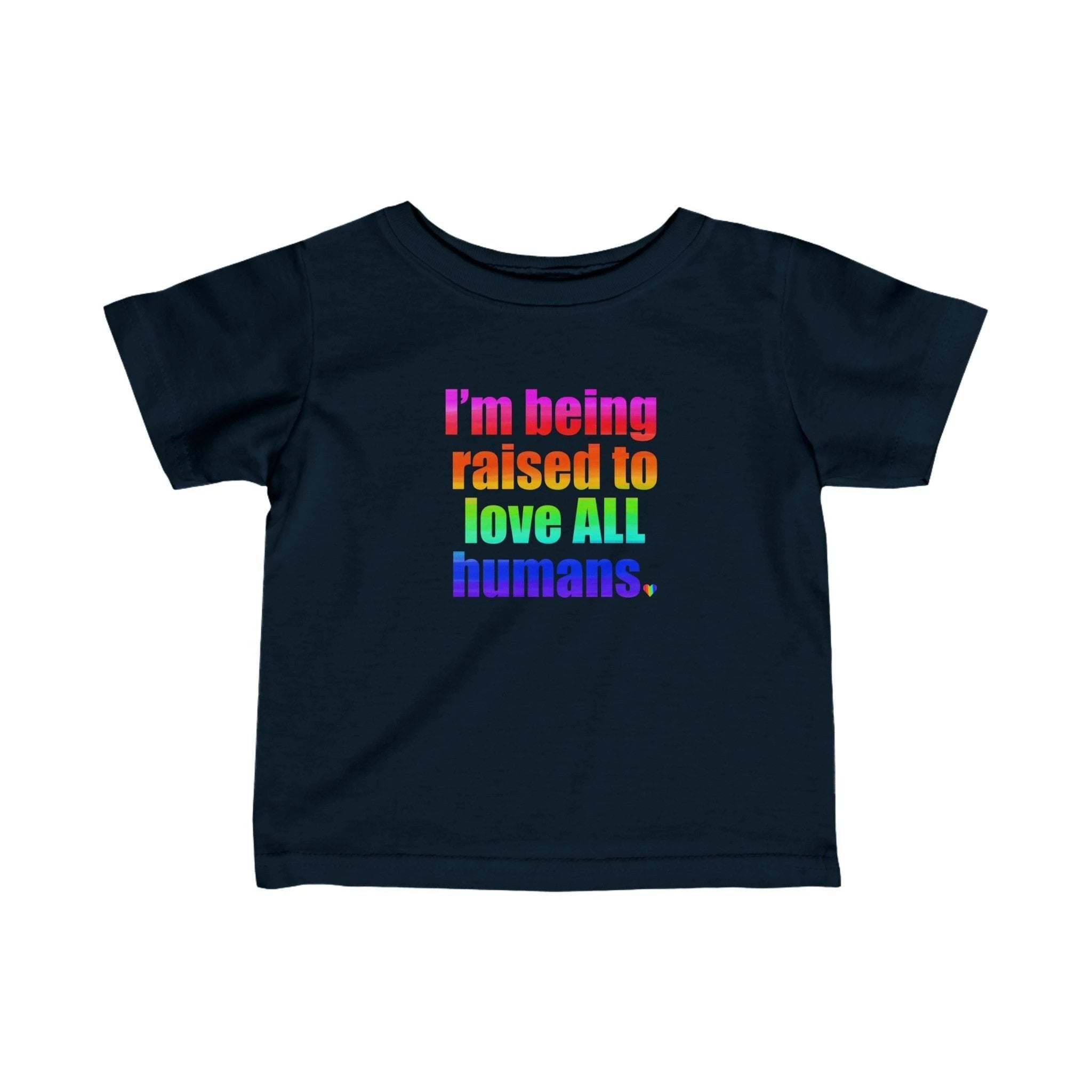 Bespattered Facade Love All Humans Infant Fine Jersey Tee by Bespattered Facade