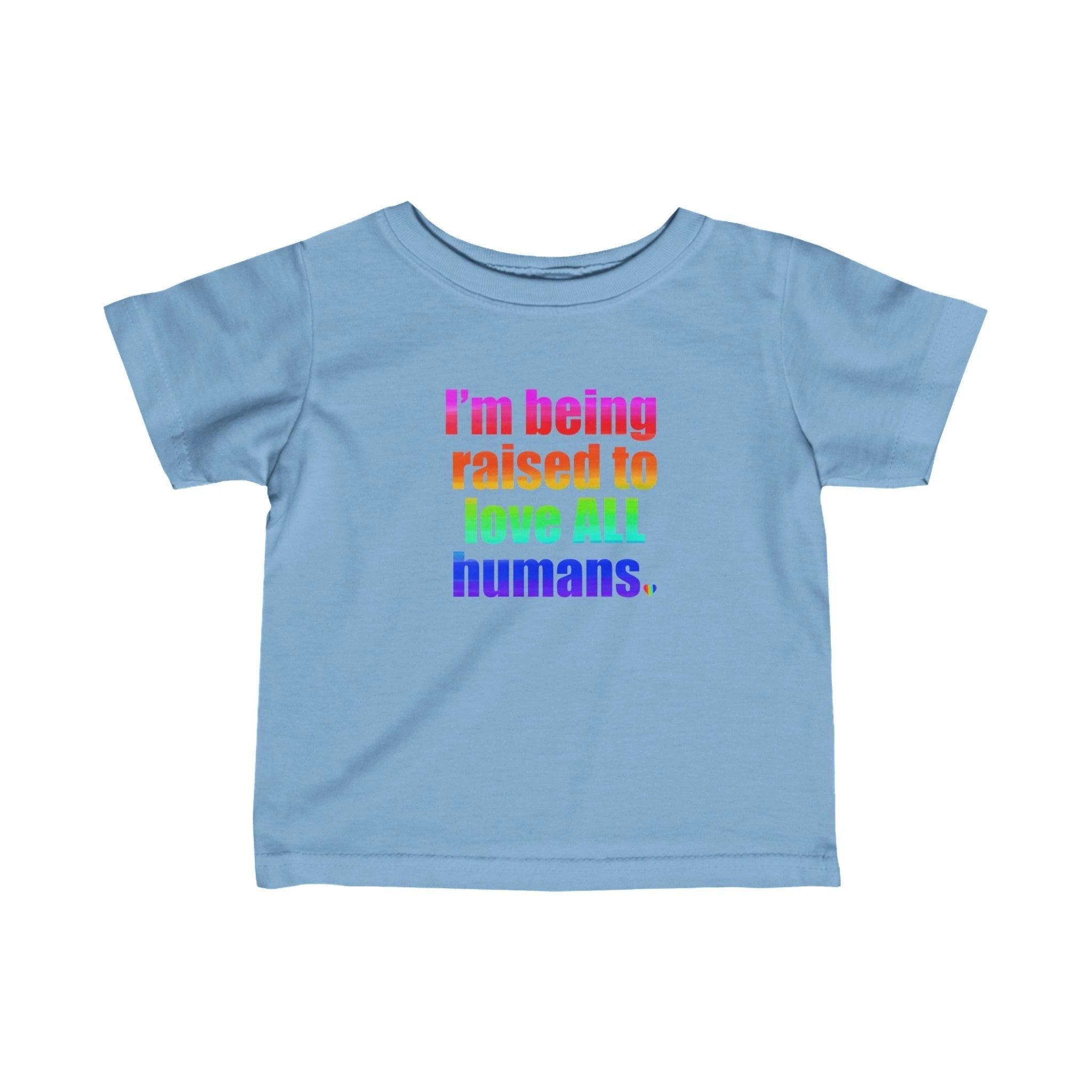 Bespattered Facade Love All Humans Infant Fine Jersey Tee by Bespattered Facade