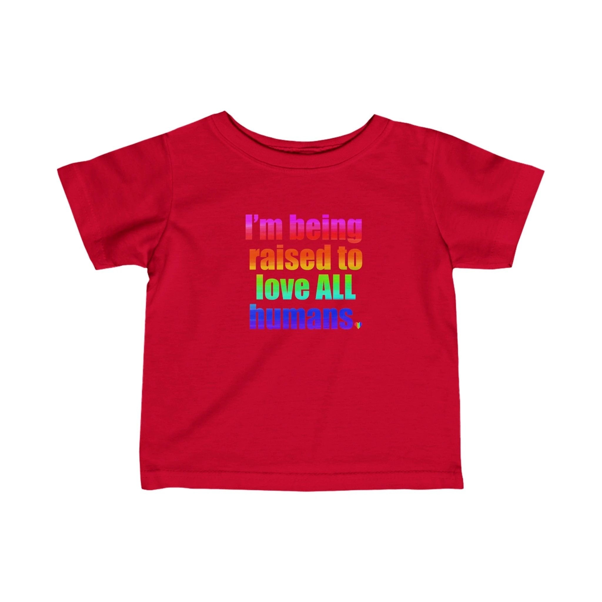 Bespattered Facade Love All Humans Infant Fine Jersey Tee by Bespattered Facade