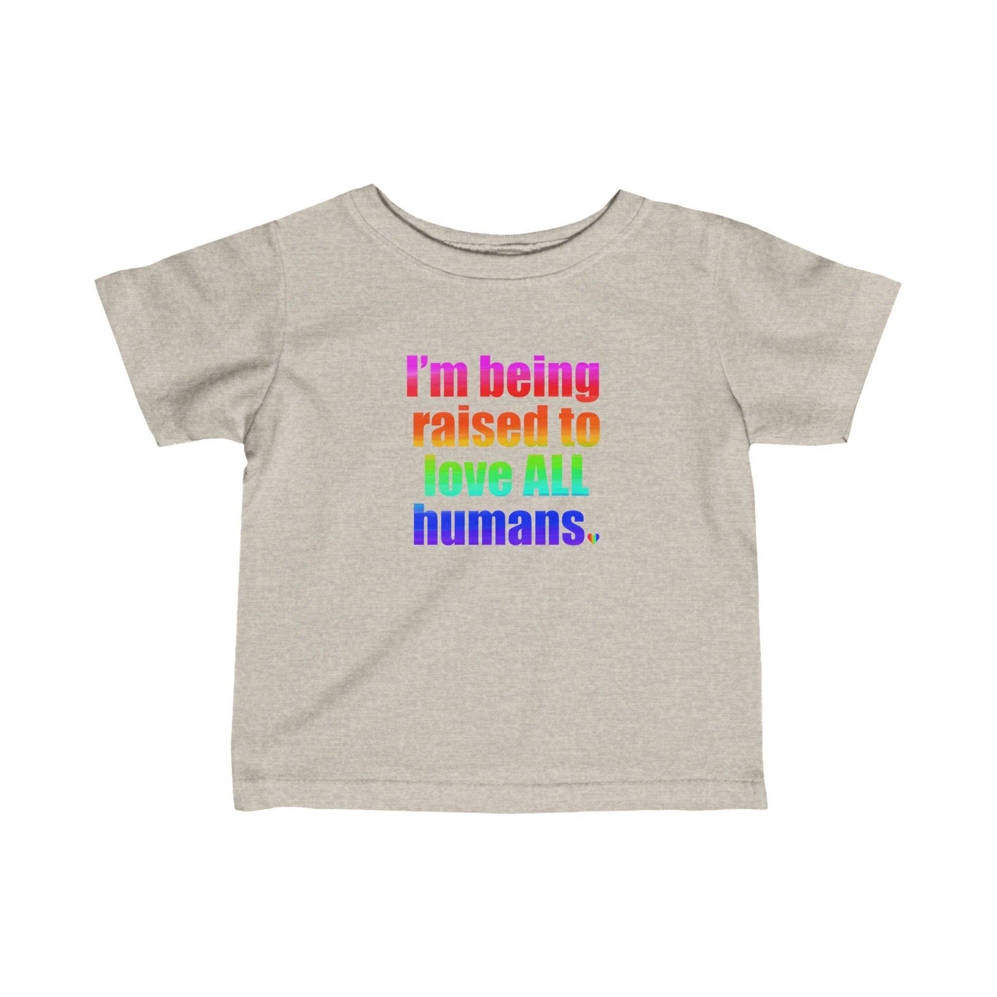 Bespattered Facade Love All Humans Infant Fine Jersey Tee by Bespattered Facade