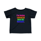 Bespattered Facade Love All Humans Infant Fine Jersey Tee by Bespattered Facade