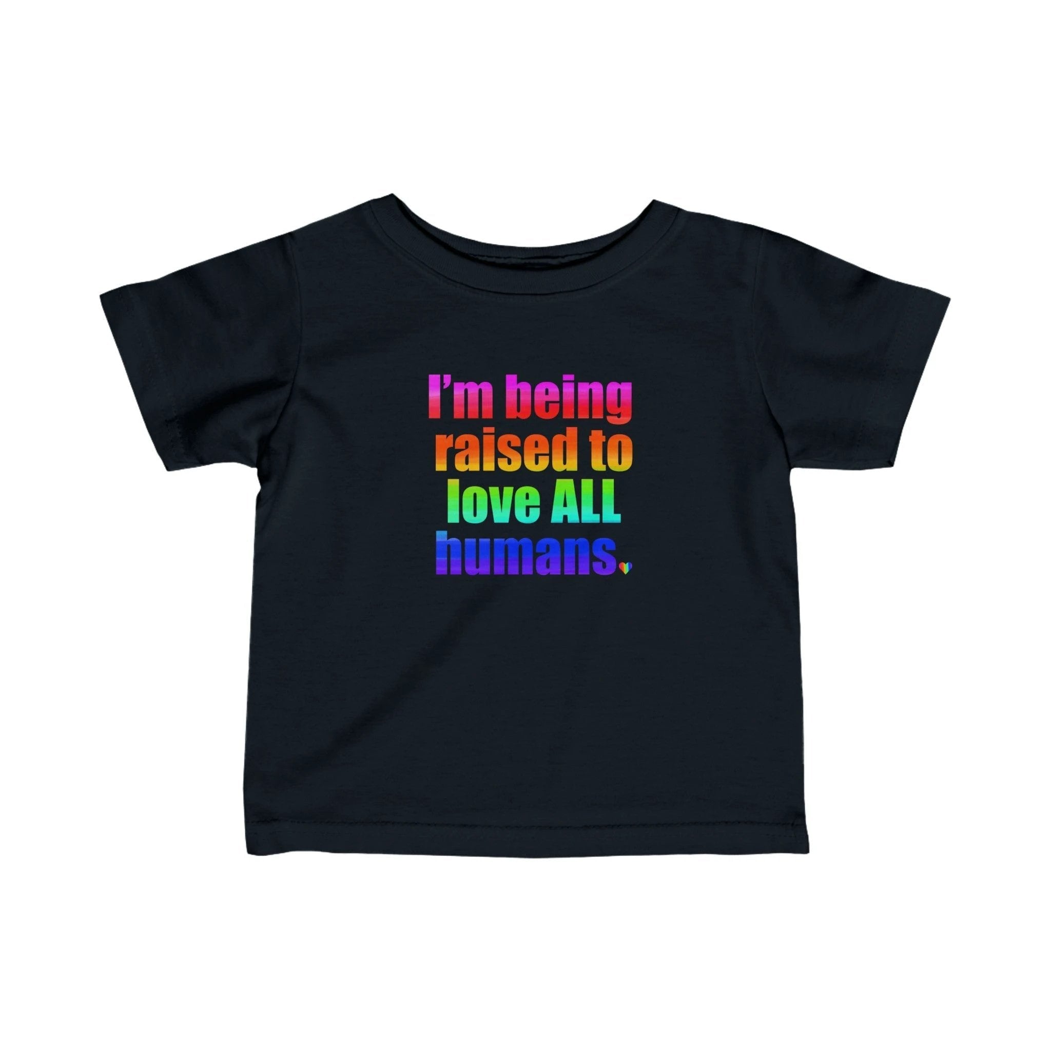 Bespattered Facade Love All Humans Infant Fine Jersey Tee by Bespattered Facade