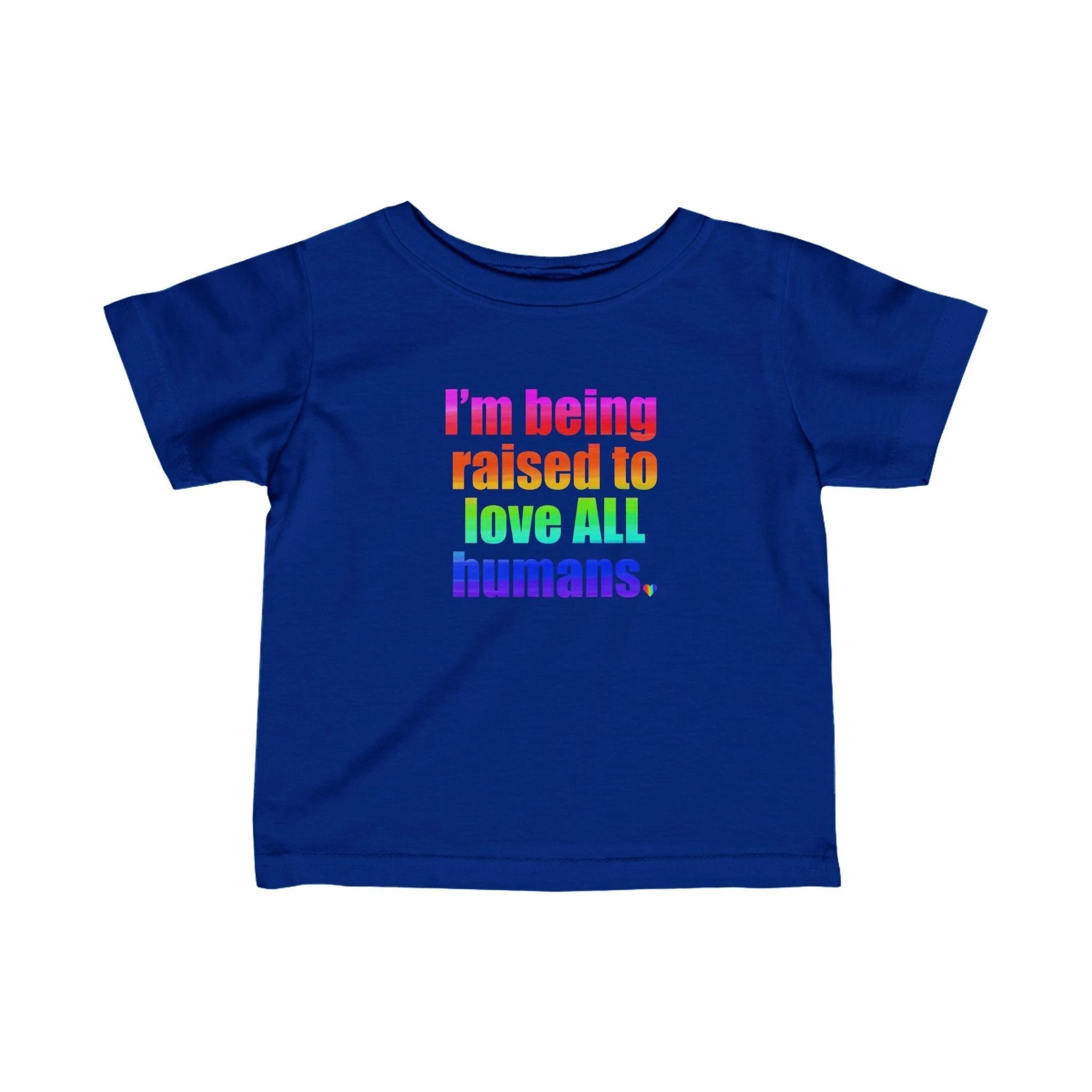 Bespattered Facade Love All Humans Infant Fine Jersey Tee by Bespattered Facade