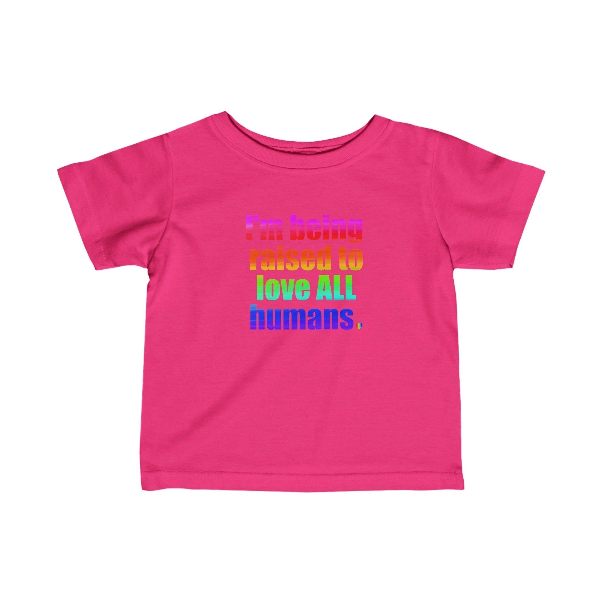 Bespattered Facade Love All Humans Infant Fine Jersey Tee by Bespattered Facade