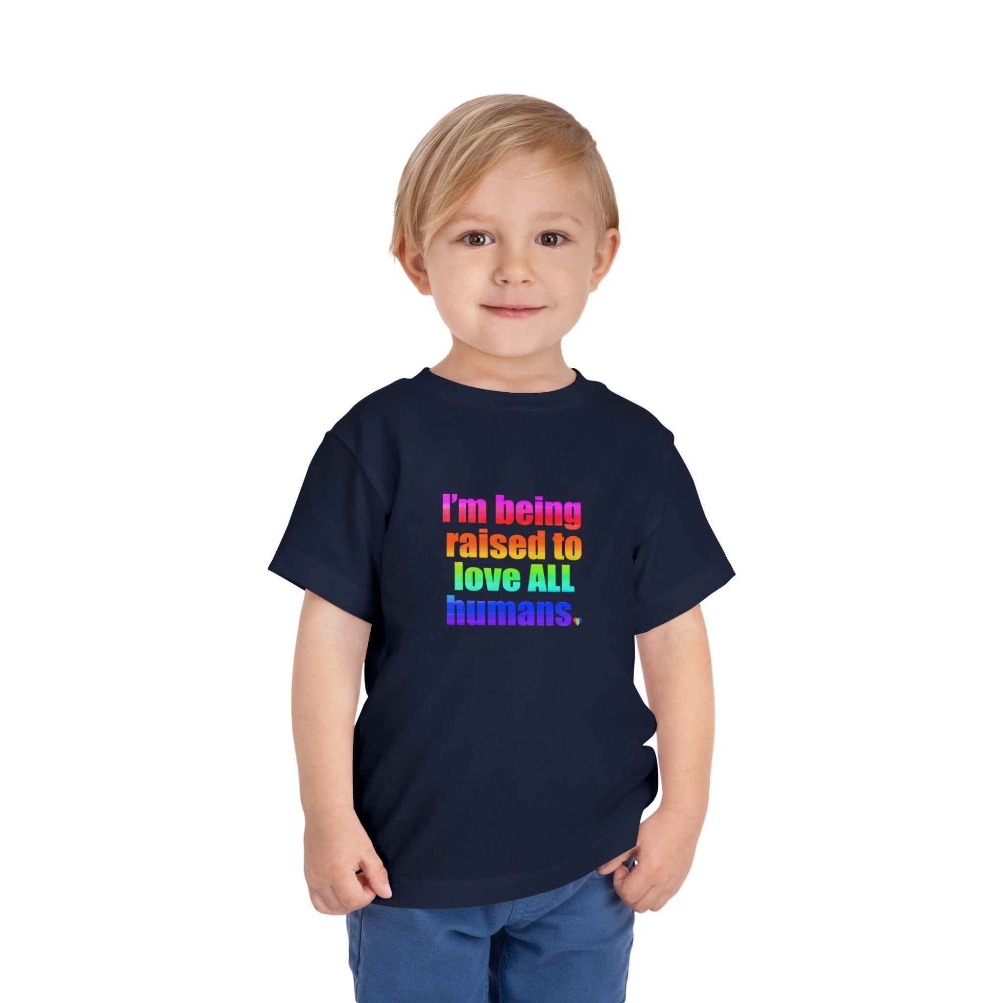 Bespattered Facade Love All Humans Toddler Short Sleeve Tee by Bespattered Facade