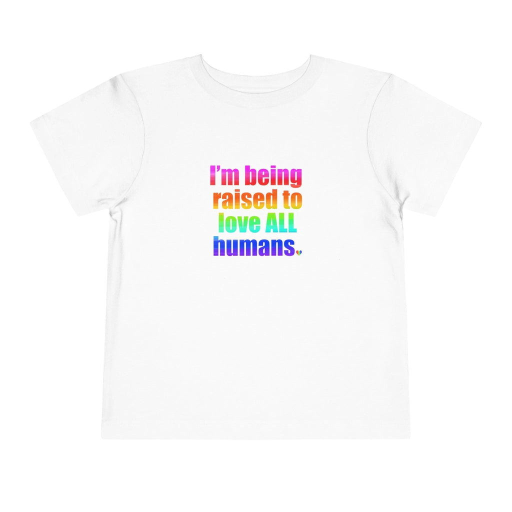 Bespattered Facade Love All Humans Toddler Short Sleeve Tee by Bespattered Facade