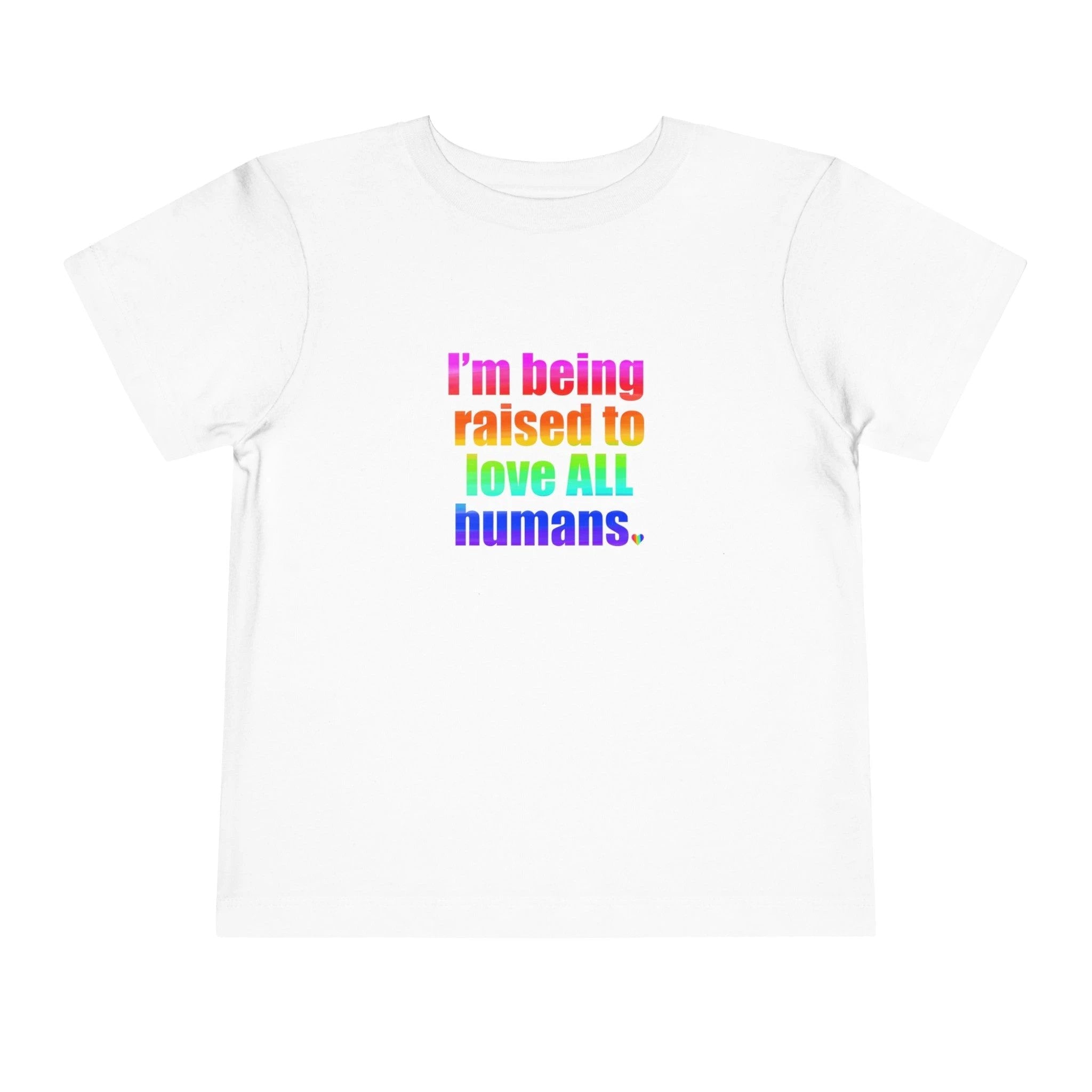 Bespattered Facade Love All Humans Toddler Short Sleeve Tee by Bespattered Facade