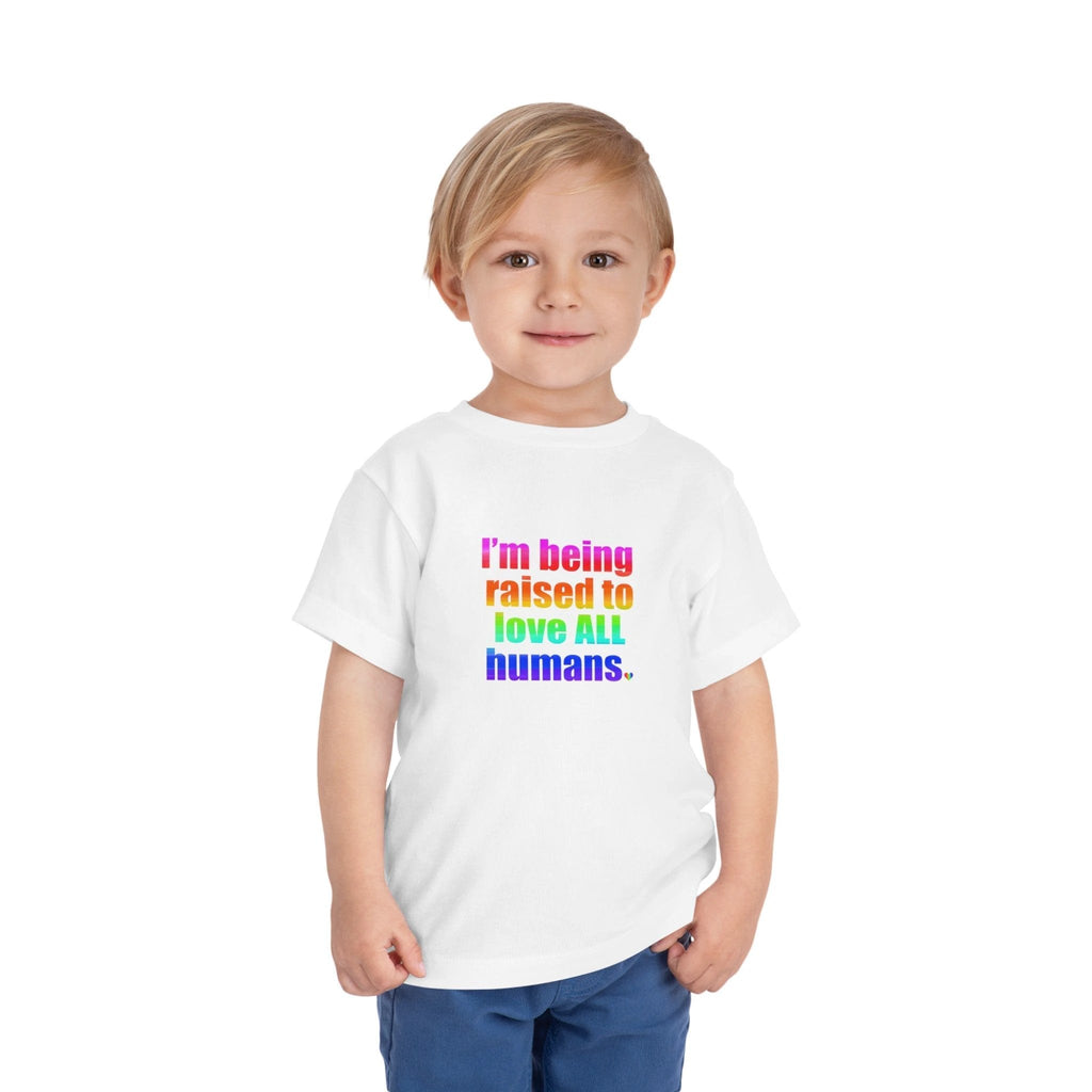 Bespattered Facade Love All Humans Toddler Short Sleeve Tee by Bespattered Facade