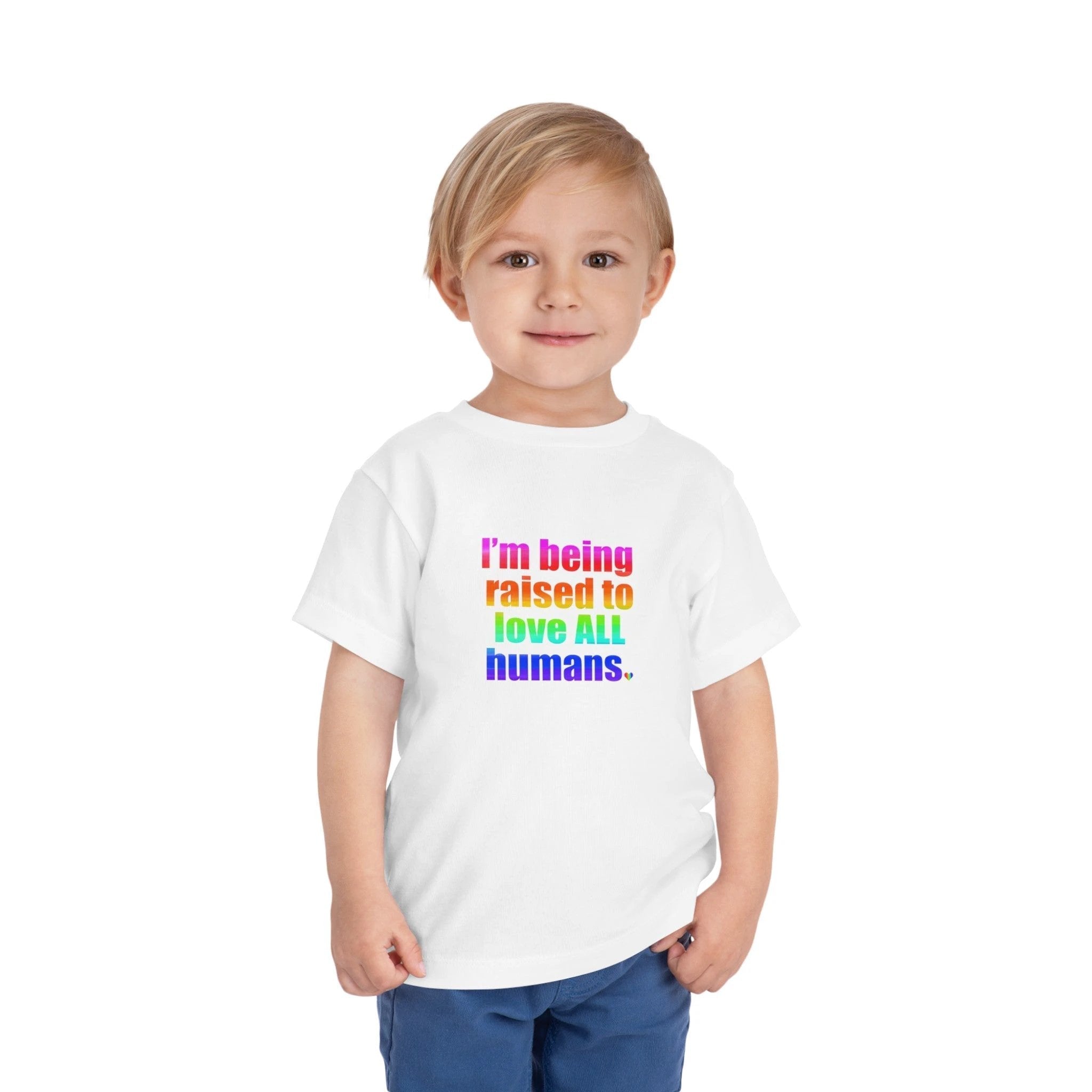 Bespattered Facade Love All Humans Toddler Short Sleeve Tee by Bespattered Facade