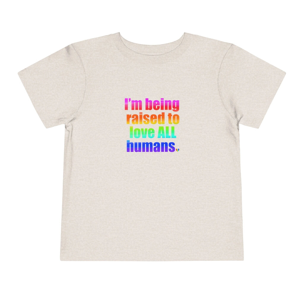Bespattered Facade Love All Humans Toddler Short Sleeve Tee by Bespattered Facade