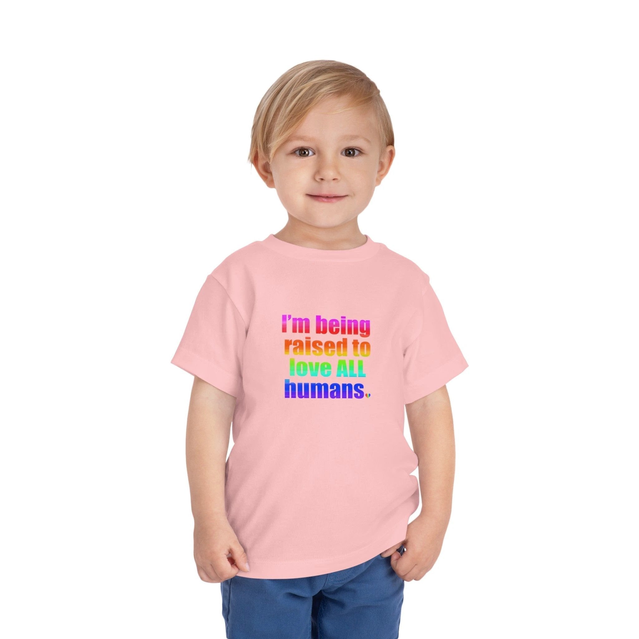Bespattered Facade Love All Humans Toddler Short Sleeve Tee by Bespattered Facade