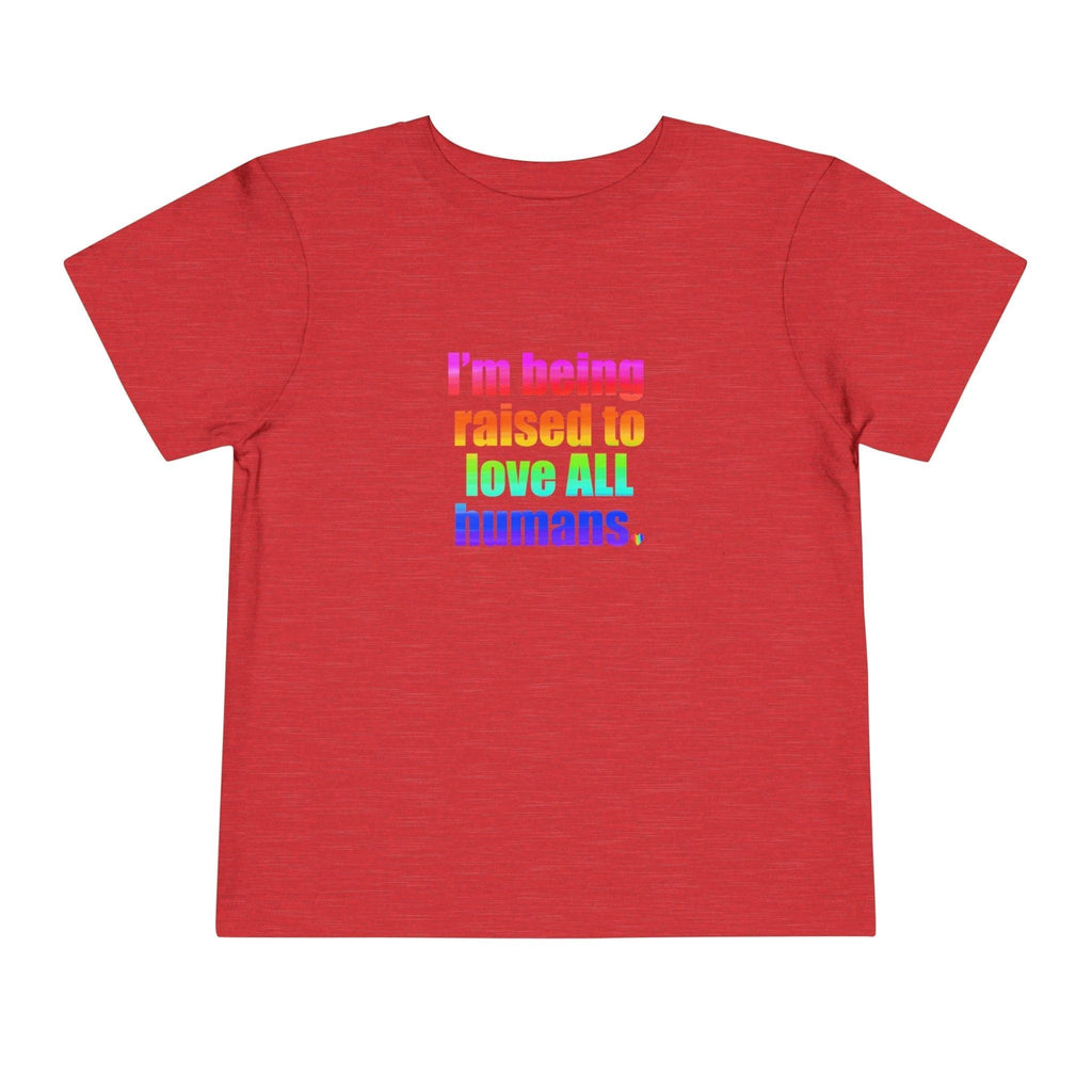 Bespattered Facade Love All Humans Toddler Short Sleeve Tee by Bespattered Facade