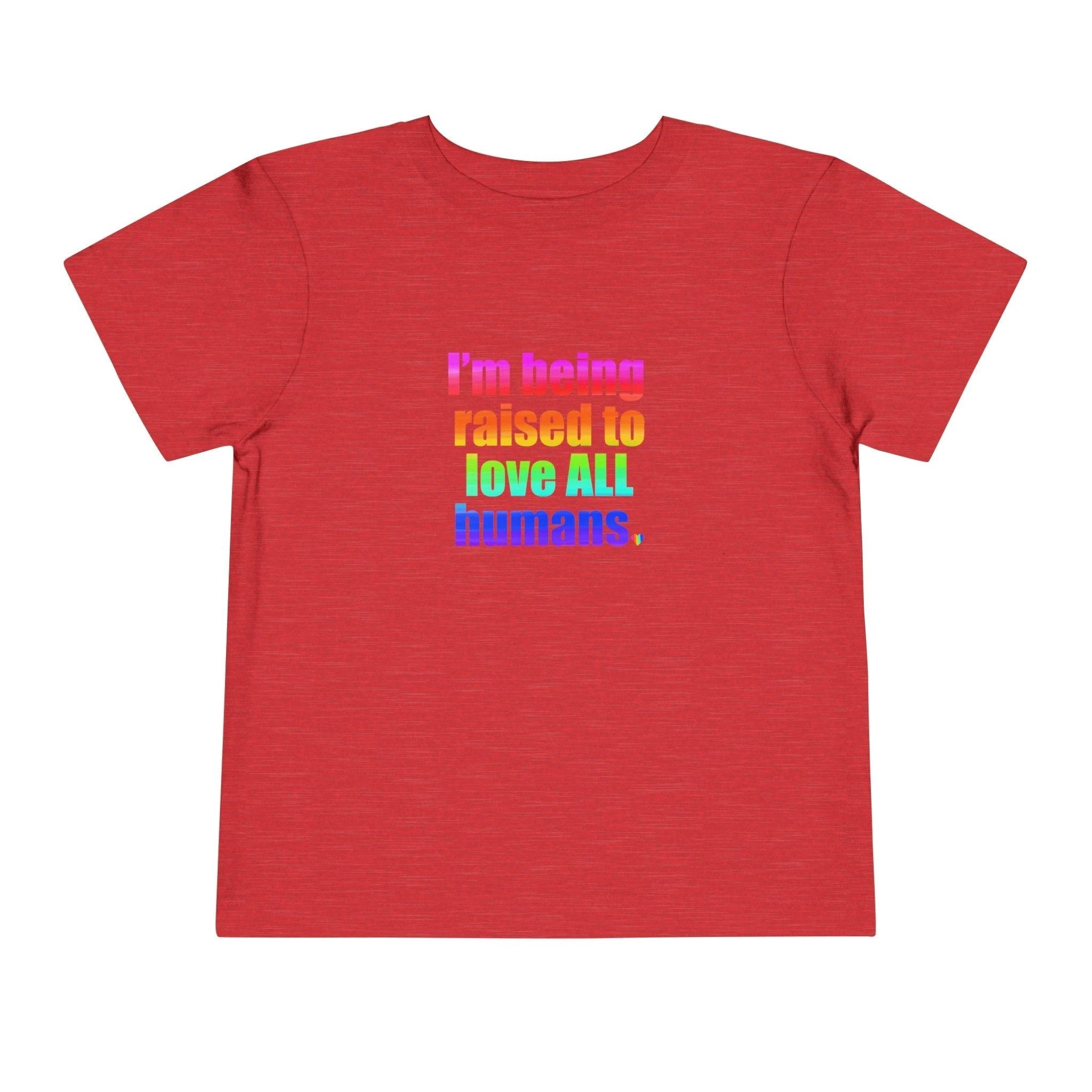 Bespattered Facade Love All Humans Toddler Short Sleeve Tee by Bespattered Facade