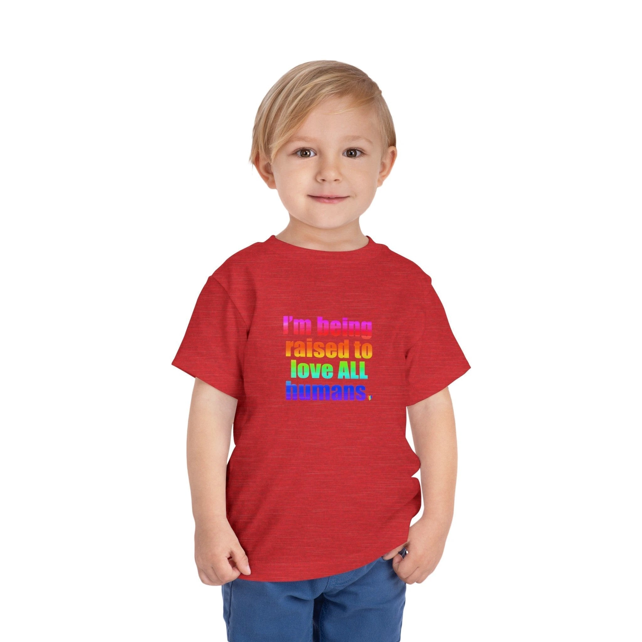 Bespattered Facade Love All Humans Toddler Short Sleeve Tee by Bespattered Facade