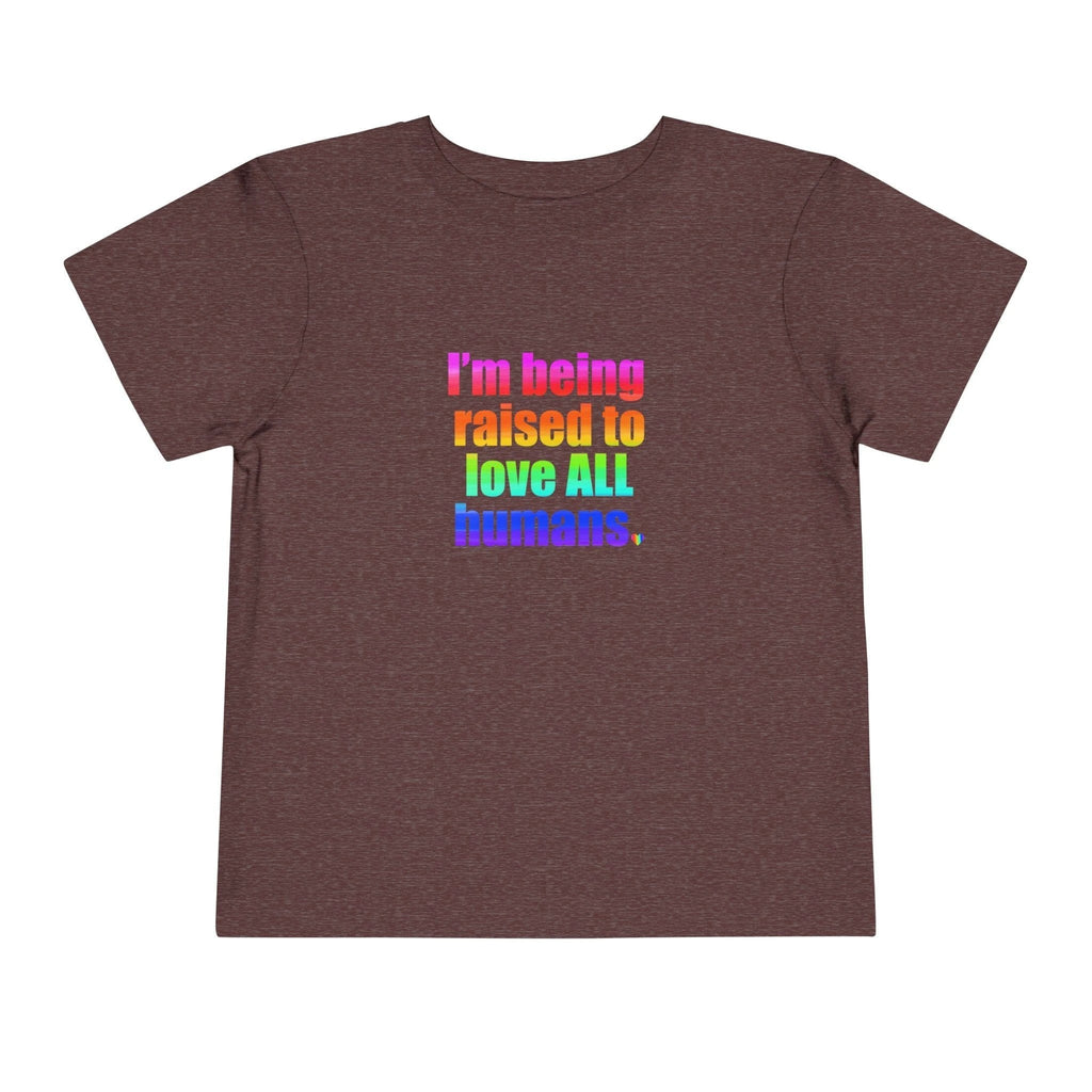 Bespattered Facade Love All Humans Toddler Short Sleeve Tee by Bespattered Facade
