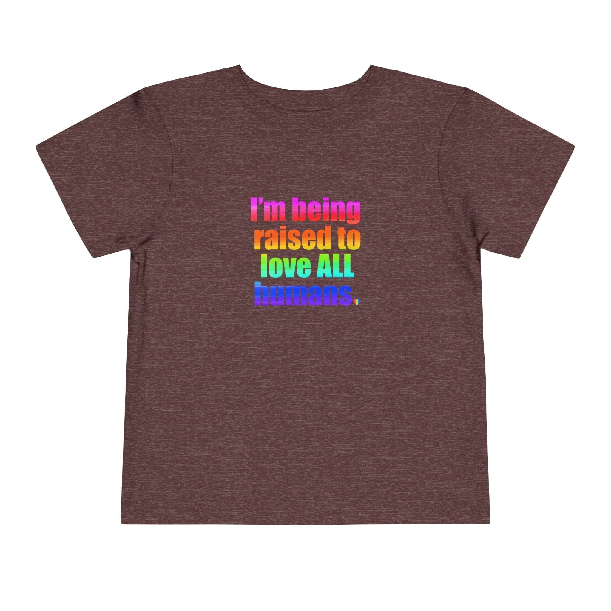 Bespattered Facade Love All Humans Toddler Short Sleeve Tee by Bespattered Facade