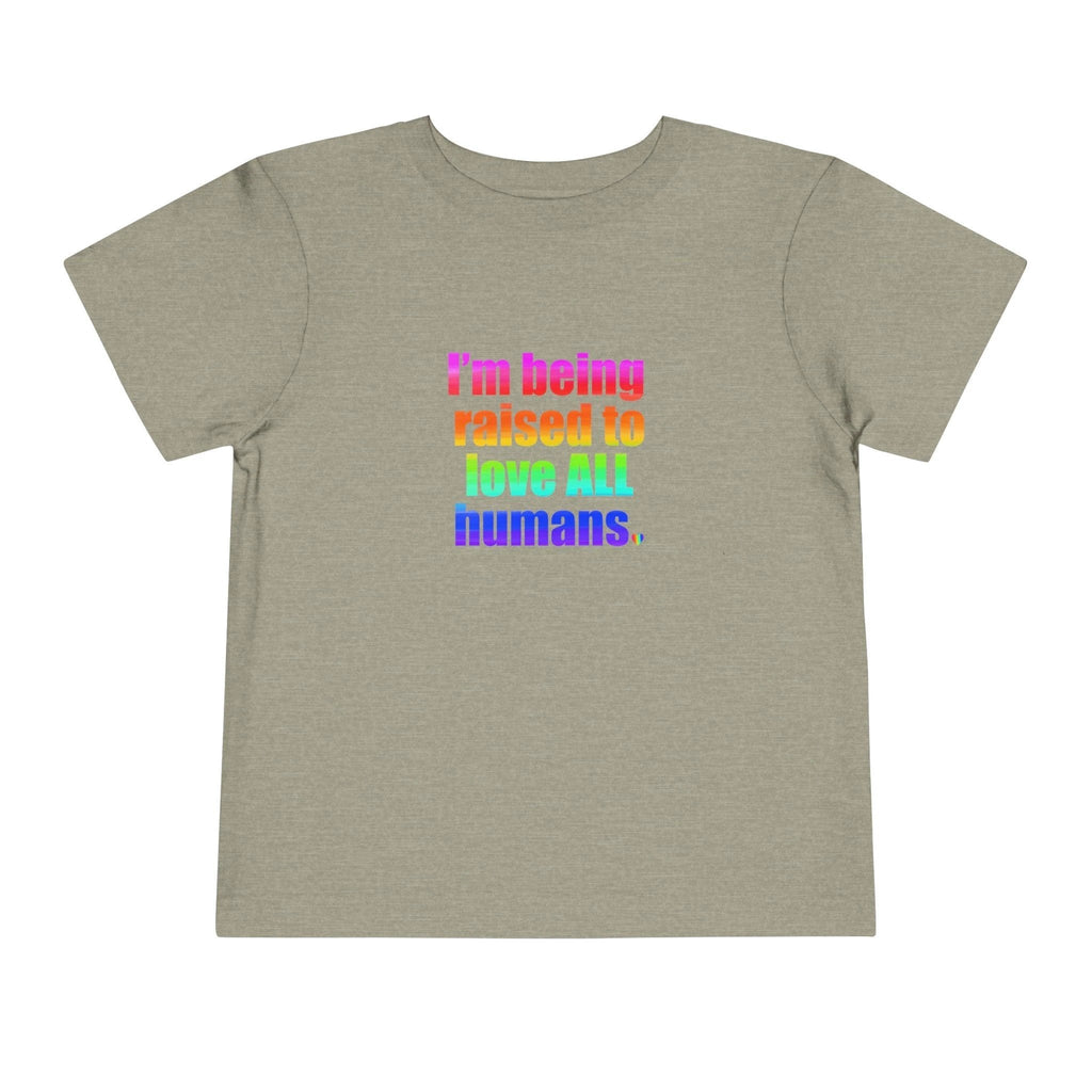 Bespattered Facade Love All Humans Toddler Short Sleeve Tee by Bespattered Facade