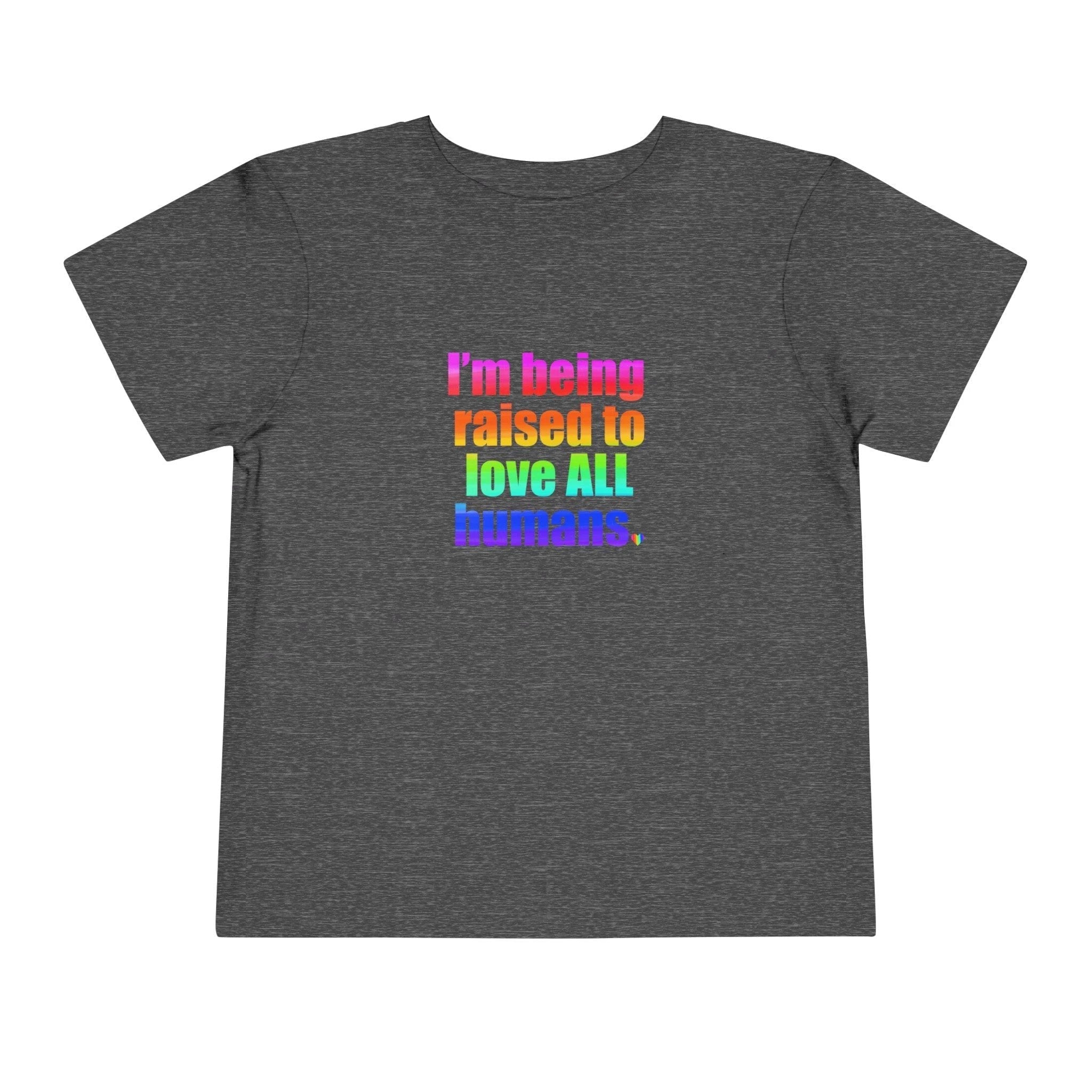 Bespattered Facade Love All Humans Toddler Short Sleeve Tee by Bespattered Facade