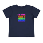 Bespattered Facade Love All Humans Toddler Short Sleeve Tee by Bespattered Facade