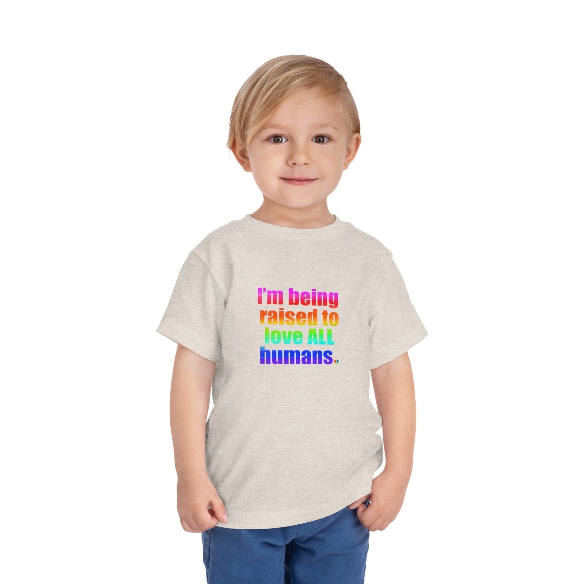Bespattered Facade Love All Humans Toddler Short Sleeve Tee by Bespattered Facade