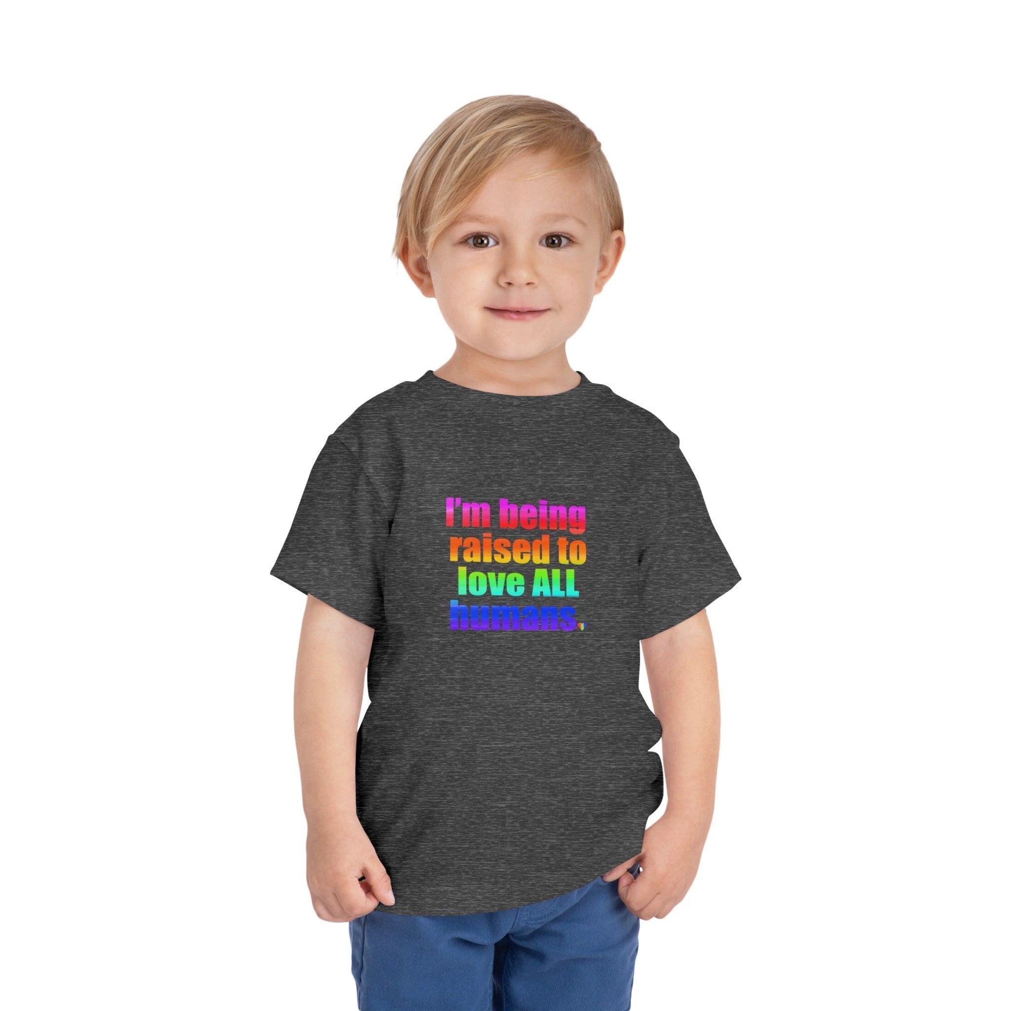 Bespattered Facade Love All Humans Toddler Short Sleeve Tee by Bespattered Facade