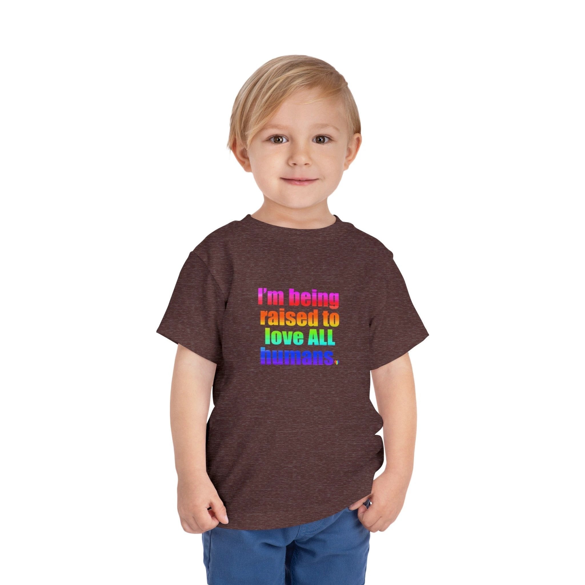 Bespattered Facade Love All Humans Toddler Short Sleeve Tee by Bespattered Facade