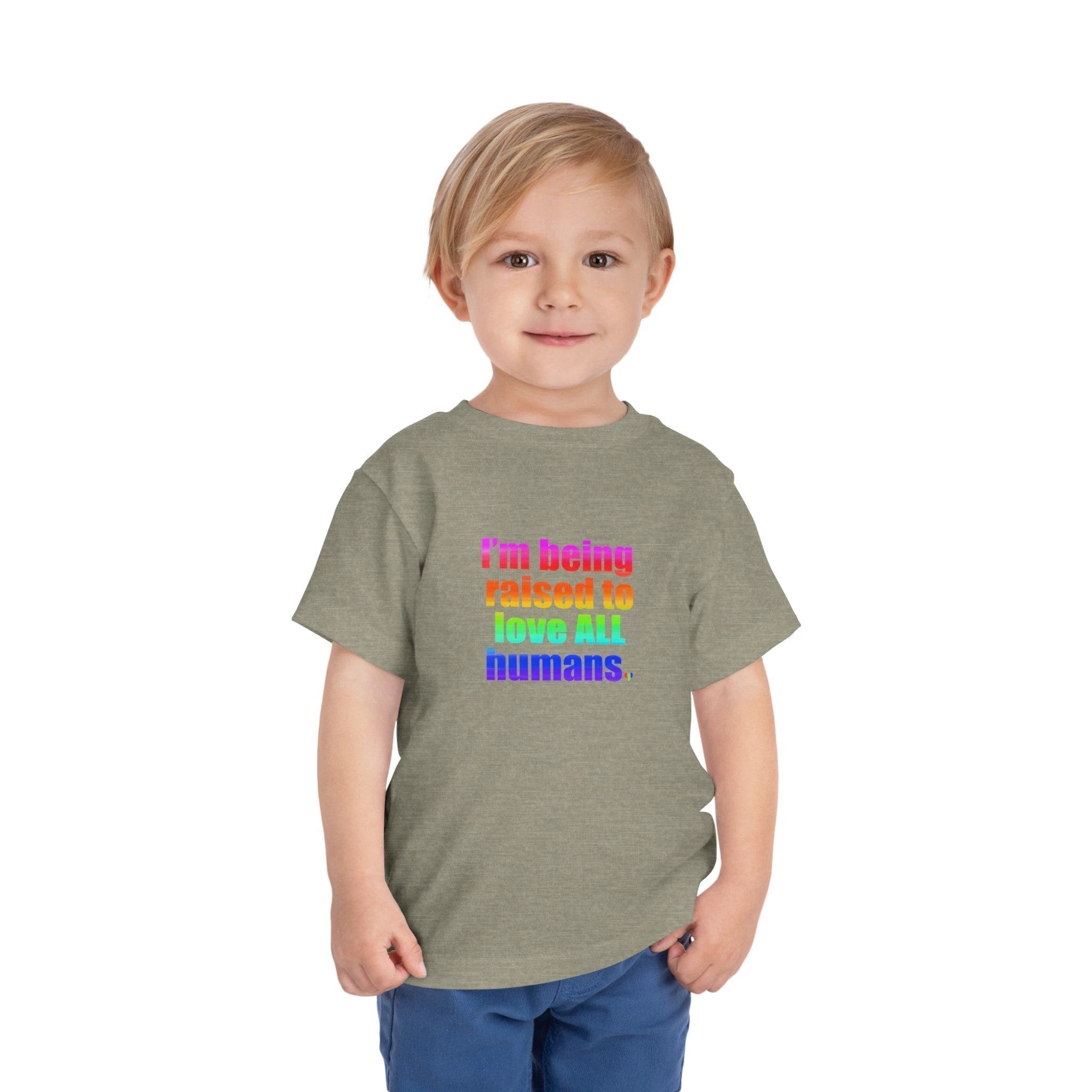 Bespattered Facade Love All Humans Toddler Short Sleeve Tee by Bespattered Facade