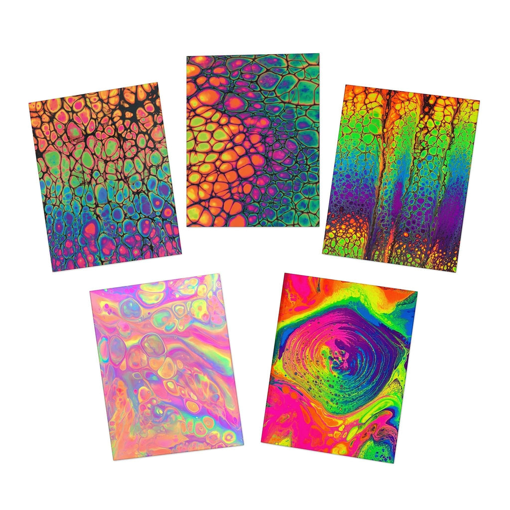 Bespattered Facade Multi-Design Greeting Cards (5-Pack) – Blank Inside by Bespattered Facade