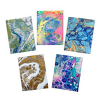 Bespattered Facade Multi - Design Greeting Cards (5 - Pack) – Blank Inside