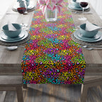 Bespattered Facade Neon Leopard Table Runner (2 sizes) by Bespattered Facade