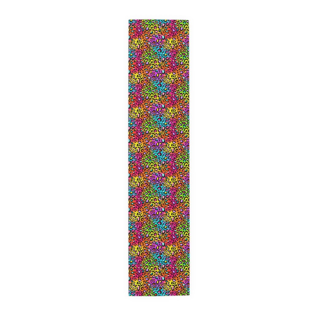 Bespattered Facade Neon Leopard Table Runner (2 sizes) by Bespattered Facade