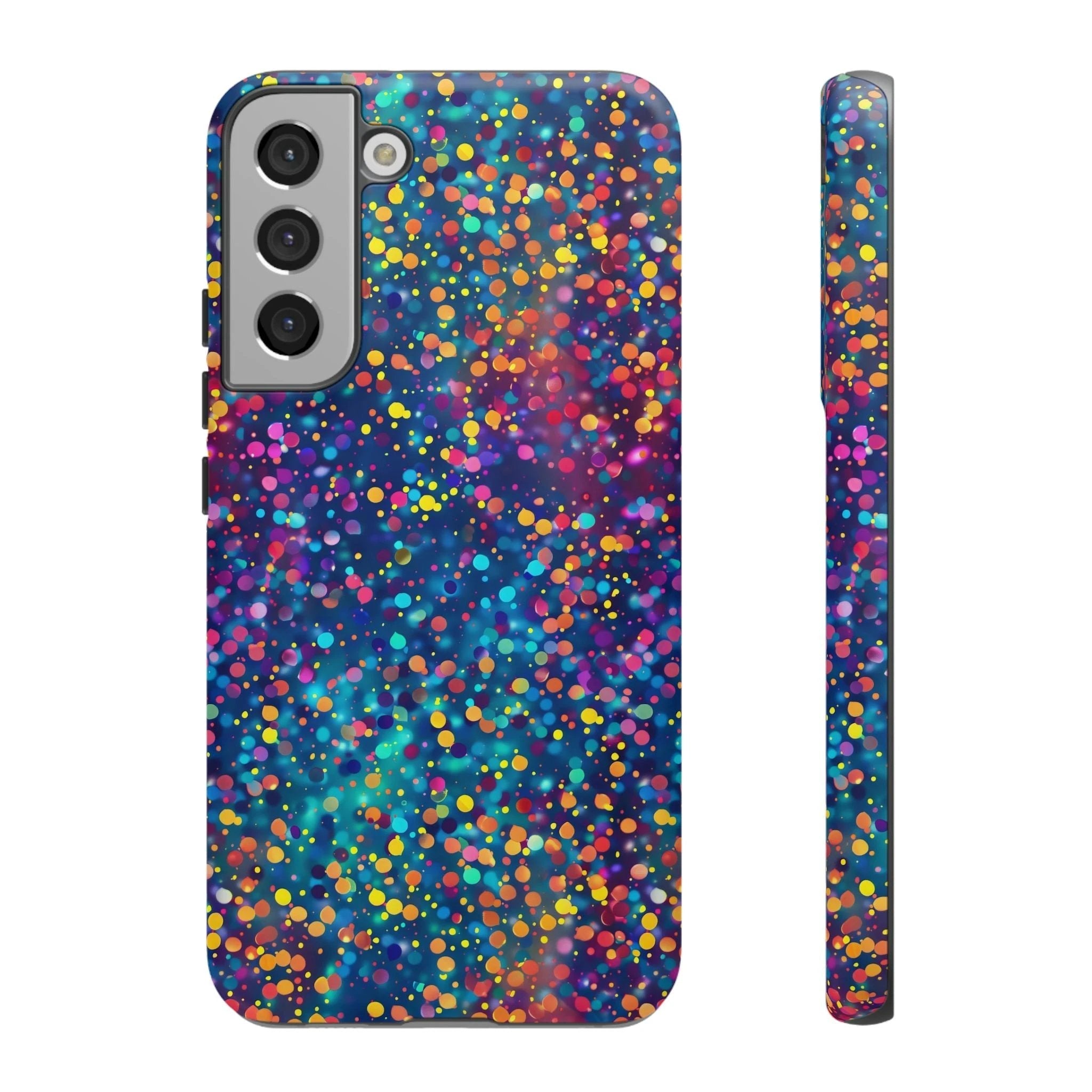 Bespattered Facade Party Time Rainbow Confetti Dots Tough Case by Bespattered Facade
