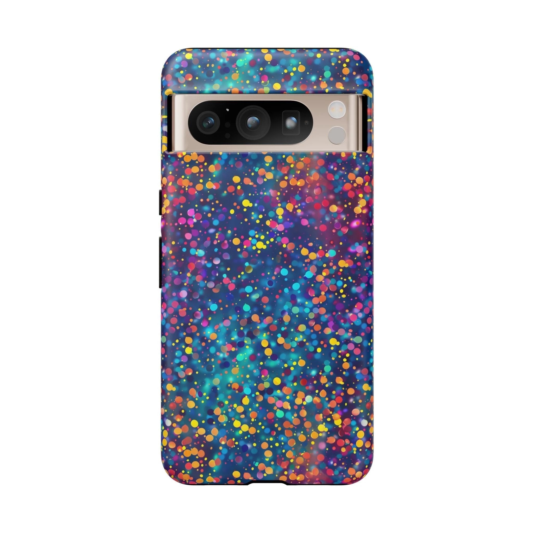 Bespattered Facade Party Time Rainbow Confetti Dots Tough Case by Bespattered Facade