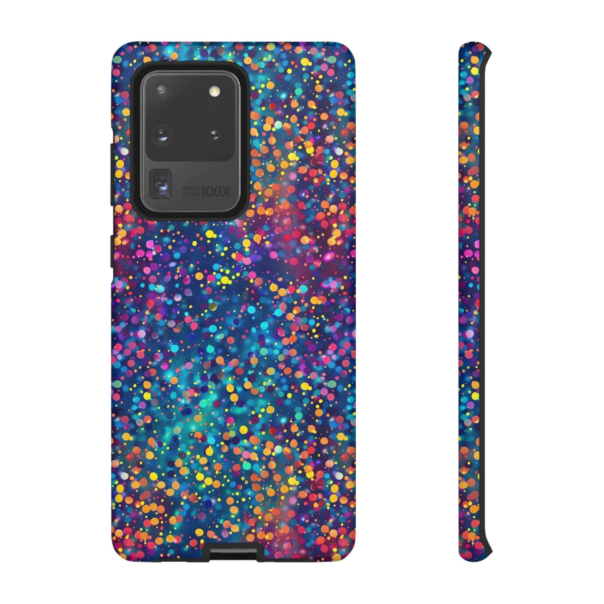Bespattered Facade Party Time Rainbow Confetti Dots Tough Case by Bespattered Facade