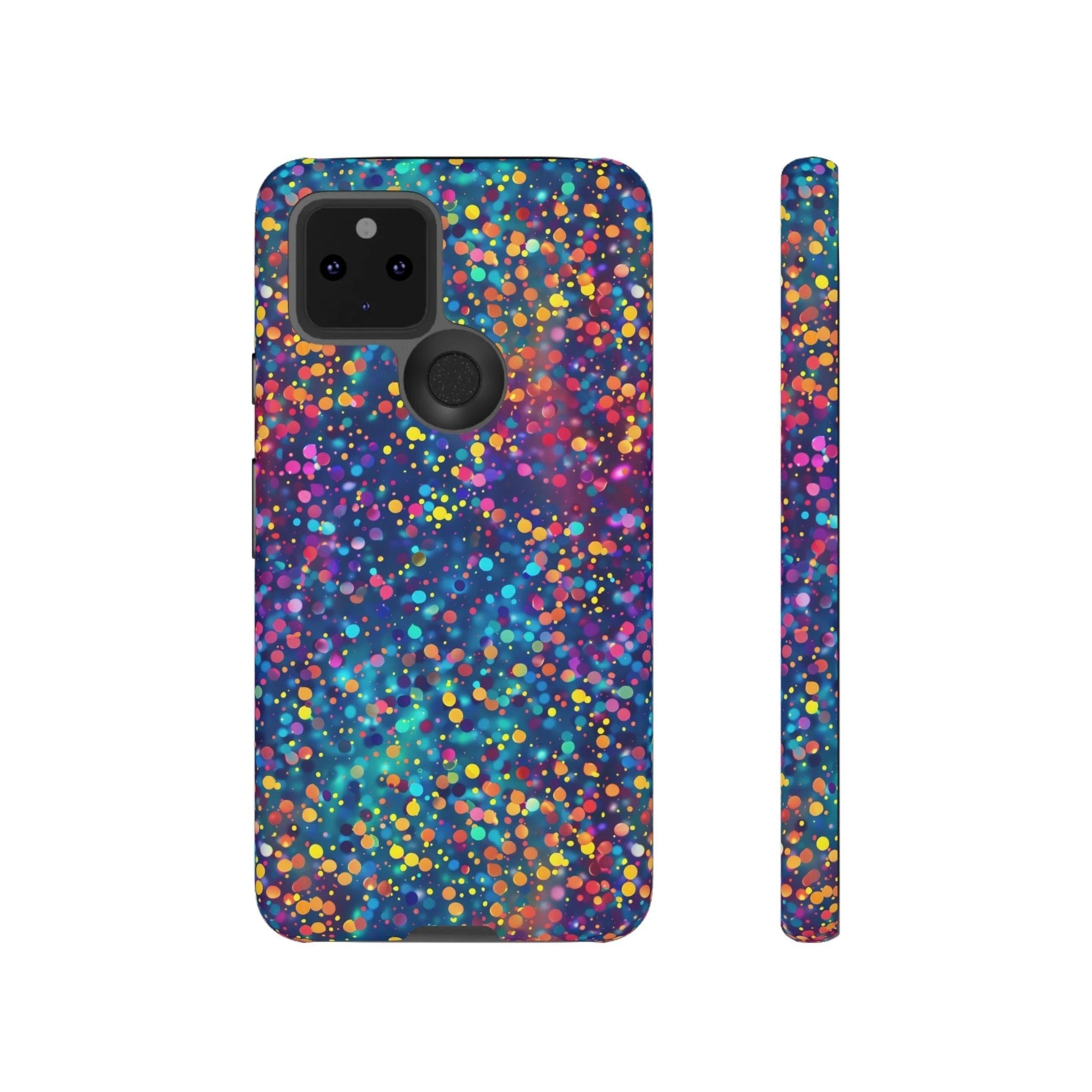 Bespattered Facade Party Time Rainbow Confetti Dots Tough Case by Bespattered Facade