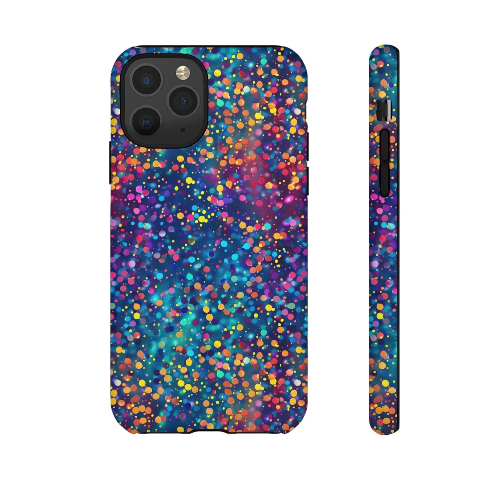 Bespattered Facade Party Time Rainbow Confetti Dots Tough Case by Bespattered Facade