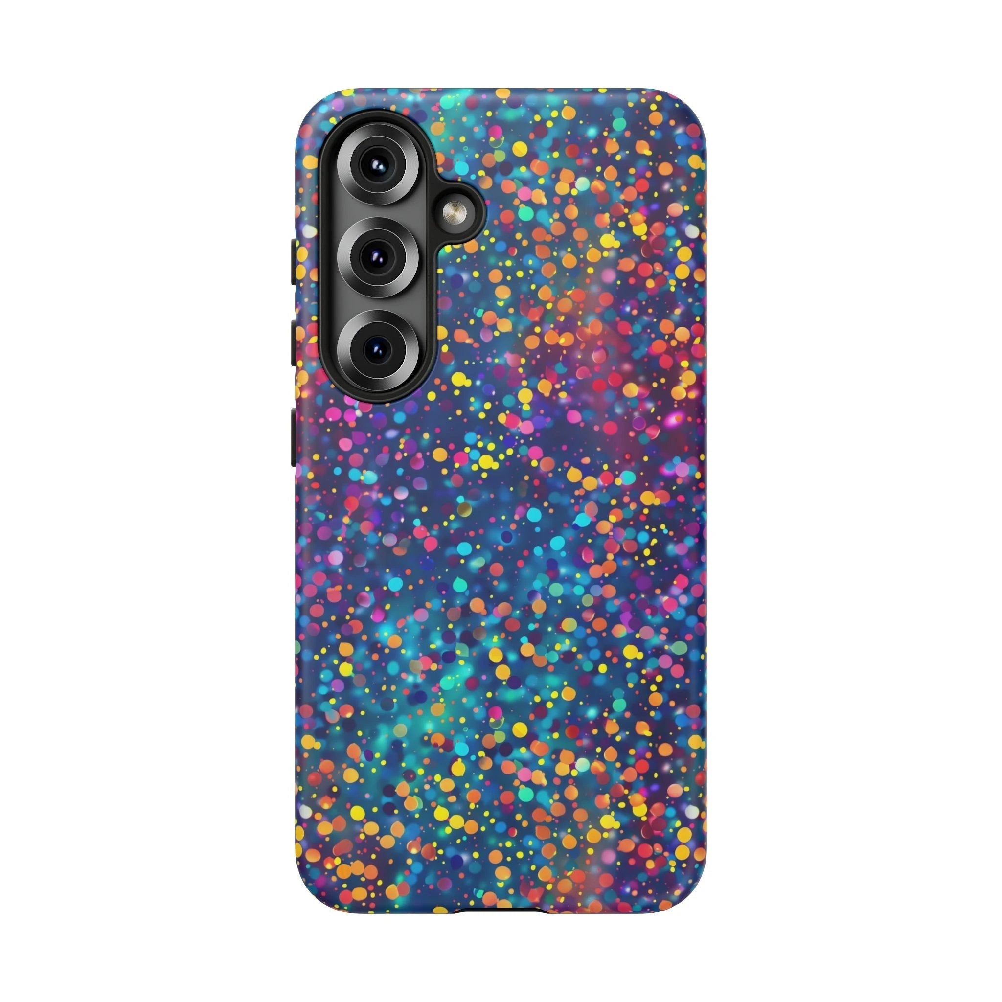 Bespattered Facade Party Time Rainbow Confetti Dots Tough Case by Bespattered Facade