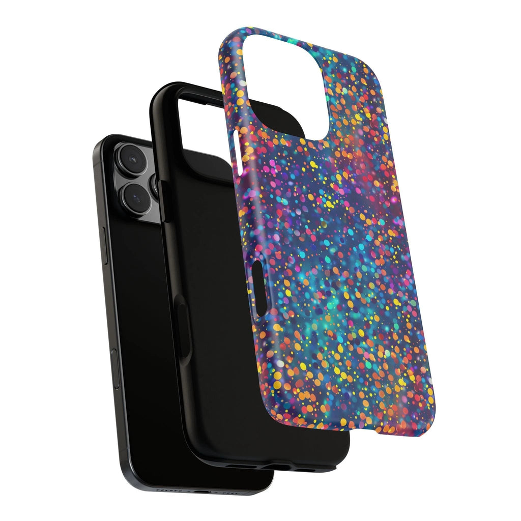 Bespattered Facade Party Time Rainbow Confetti Dots Tough Case by Bespattered Facade