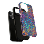 Bespattered Facade Party Time Rainbow Confetti Dots Tough Case by Bespattered Facade
