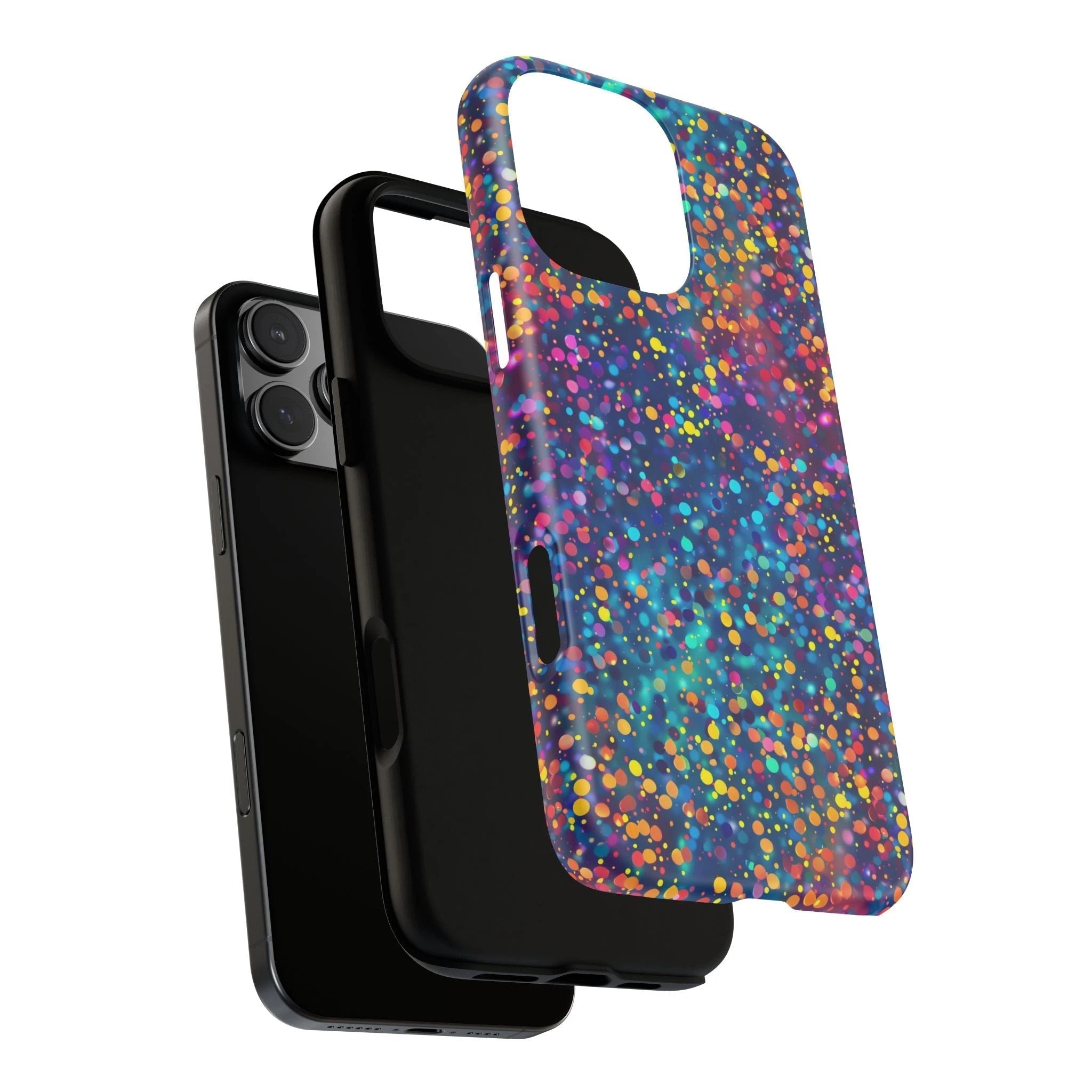 Bespattered Facade Party Time Rainbow Confetti Dots Tough Case by Bespattered Facade