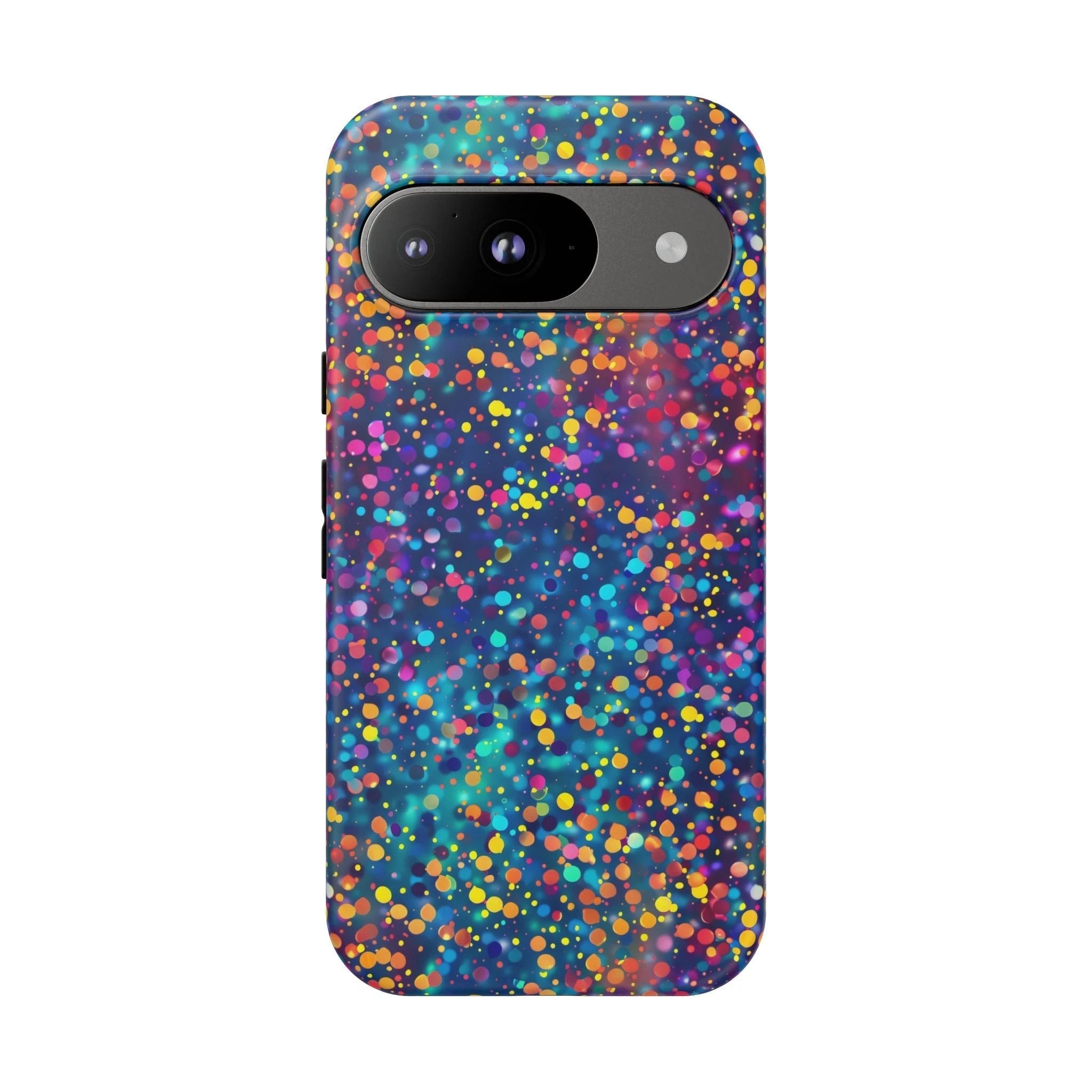Bespattered Facade Party Time Rainbow Confetti Dots Tough Case by Bespattered Facade
