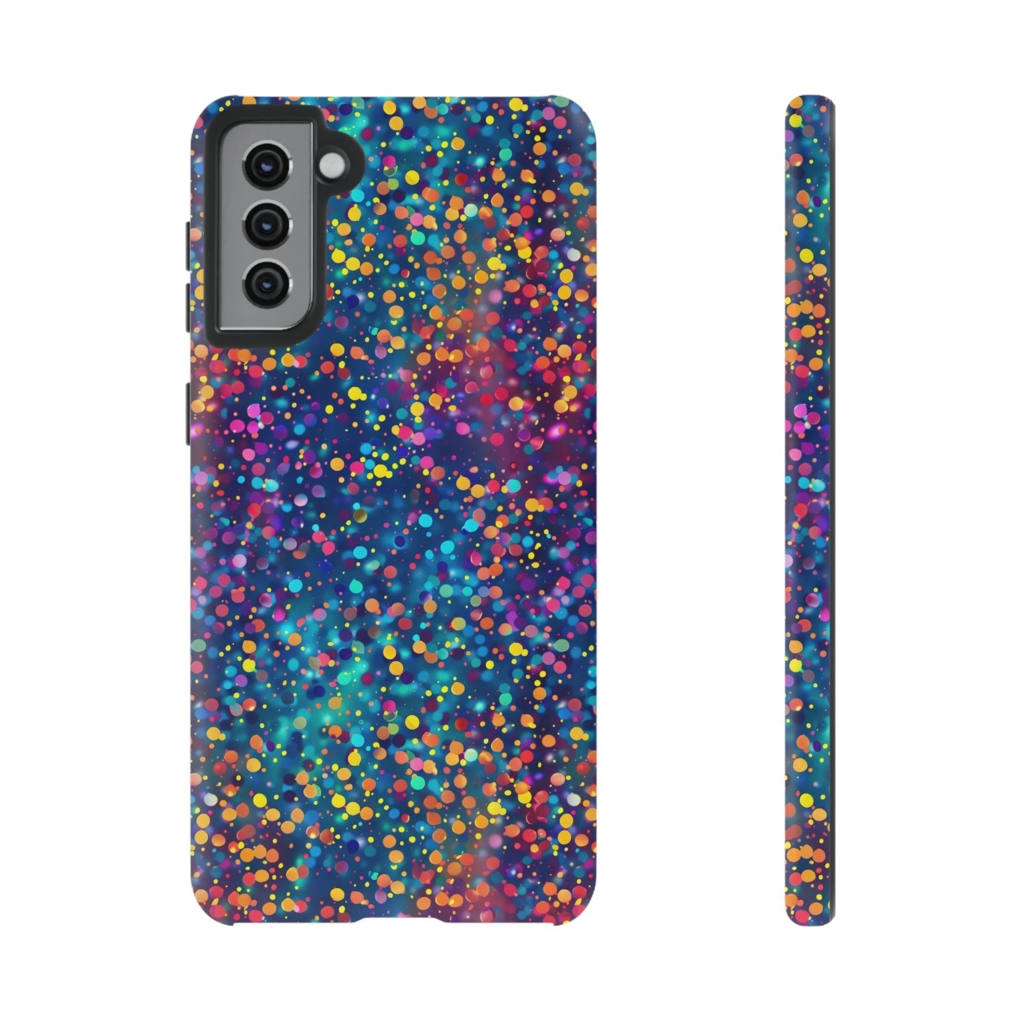 Bespattered Facade Party Time Rainbow Confetti Dots Tough Case by Bespattered Facade