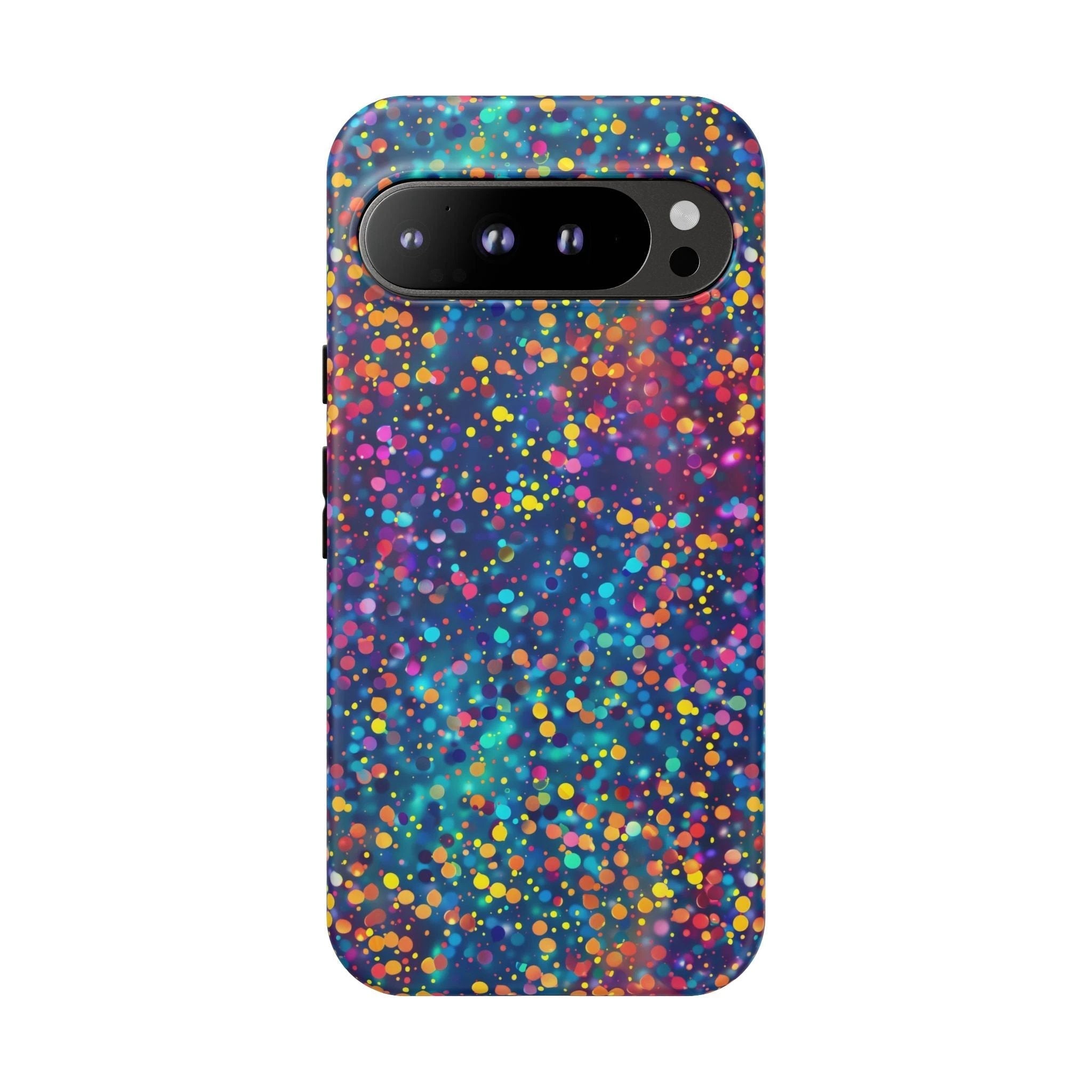 Bespattered Facade Party Time Rainbow Confetti Dots Tough Case by Bespattered Facade