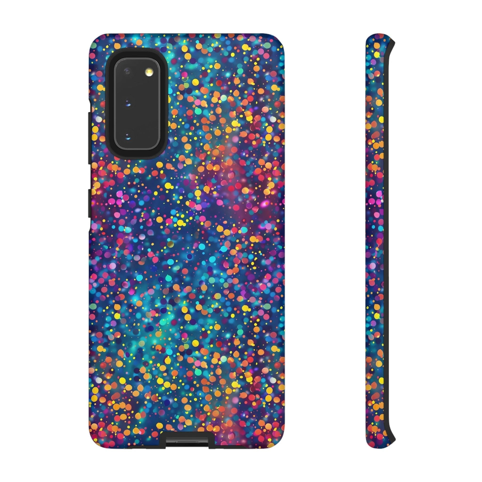Bespattered Facade Party Time Rainbow Confetti Dots Tough Case by Bespattered Facade