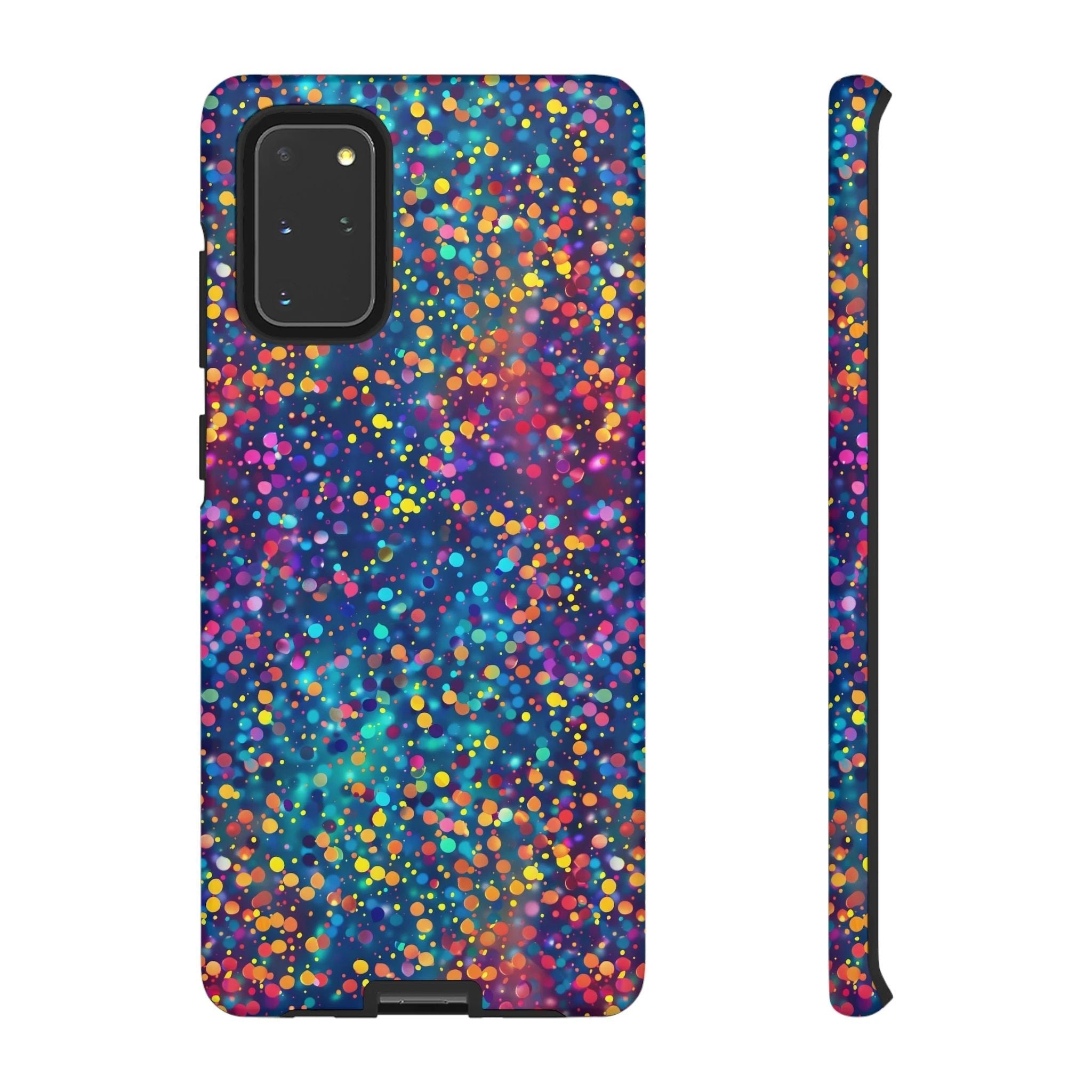 Bespattered Facade Party Time Rainbow Confetti Dots Tough Case by Bespattered Facade