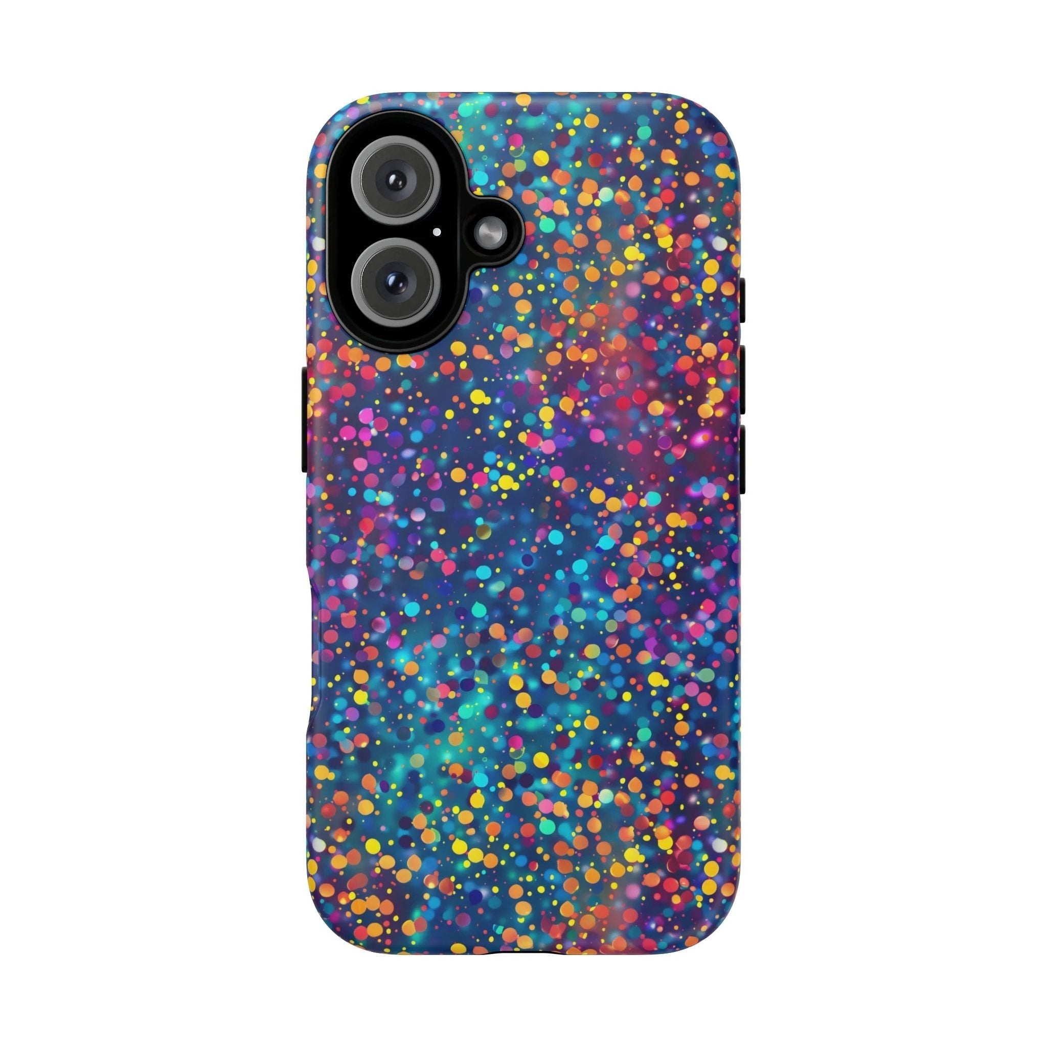 Bespattered Facade Party Time Rainbow Confetti Dots Tough Case by Bespattered Facade