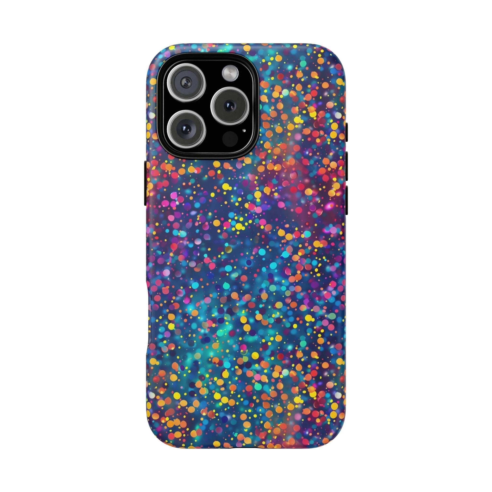 Bespattered Facade Party Time Rainbow Confetti Dots Tough Case by Bespattered Facade