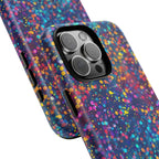 Bespattered Facade Party Time Rainbow Confetti Dots Tough Case by Bespattered Facade